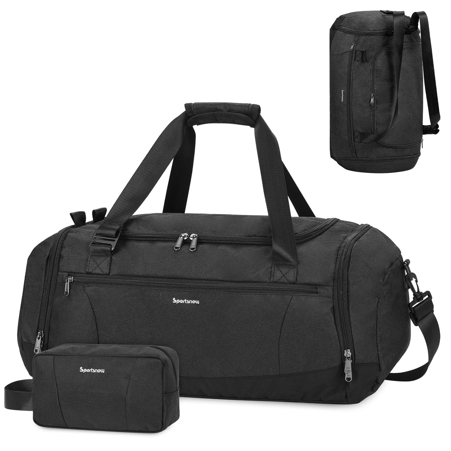 Men's Gym Duffle Bag with Shoe Compartment - Sports Travel Backpack for Workout & Weekend Trips