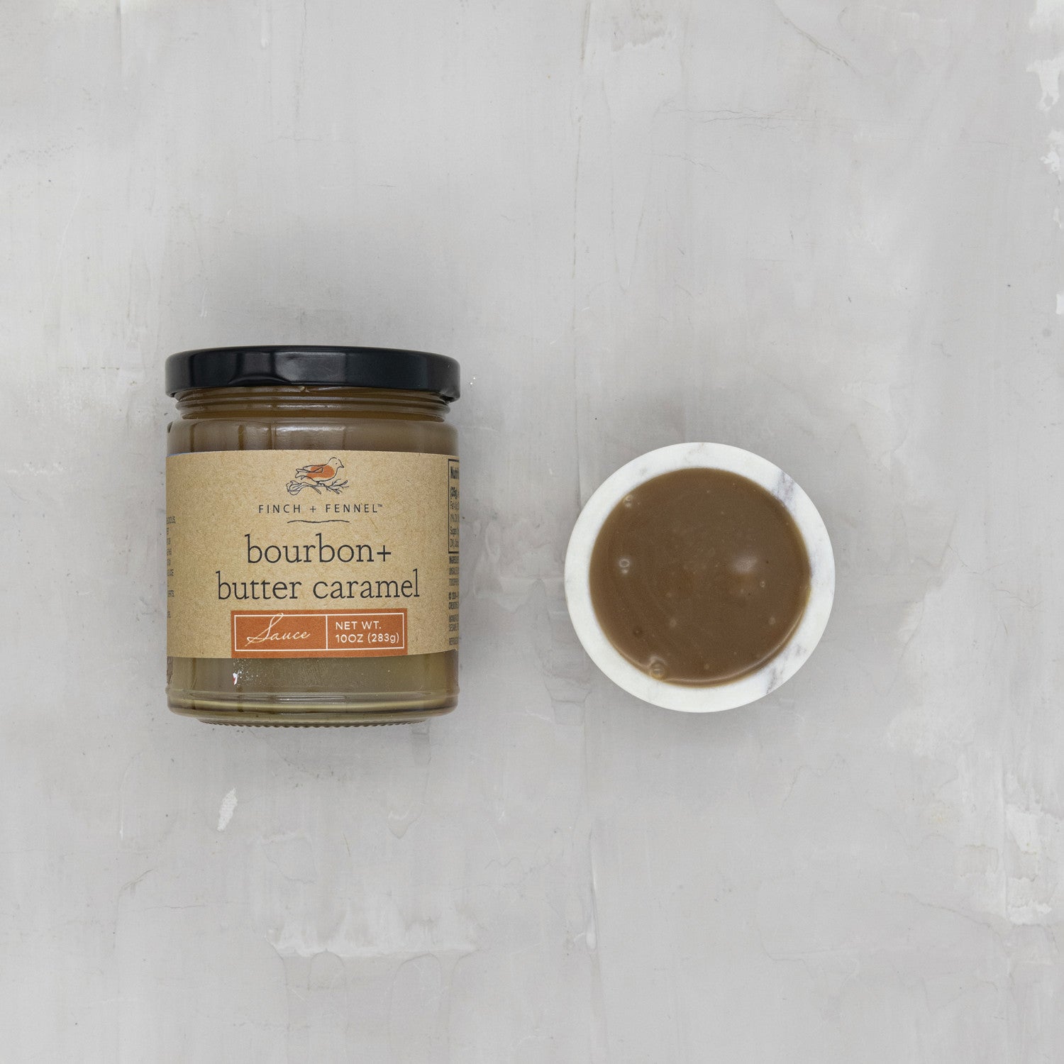 Bourbon & Butter Caramel Sauce - Premium Gourmet Dessert Topping for Ice Cream, Pancakes & Baking | Rich Buttery Caramel with Bourbon Whiskey Flavor