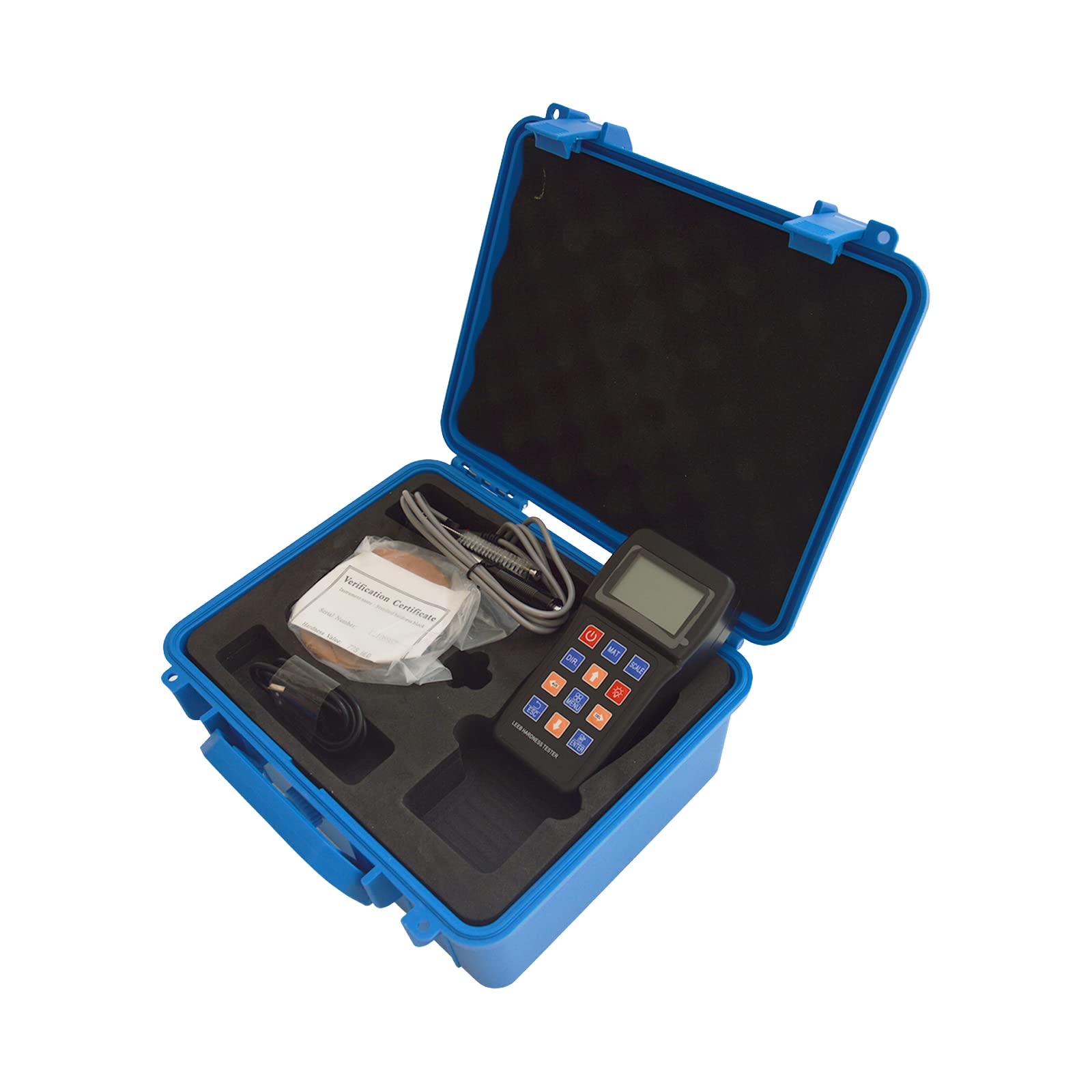 TECHTONGDA Digital Leeb Hardness Tester with LCD Display - Portable Metal Hardness Gauge for Steel, Aluminum & Alloys | On-Site Metal Testing for Construction, Manufacturing & Quality Control