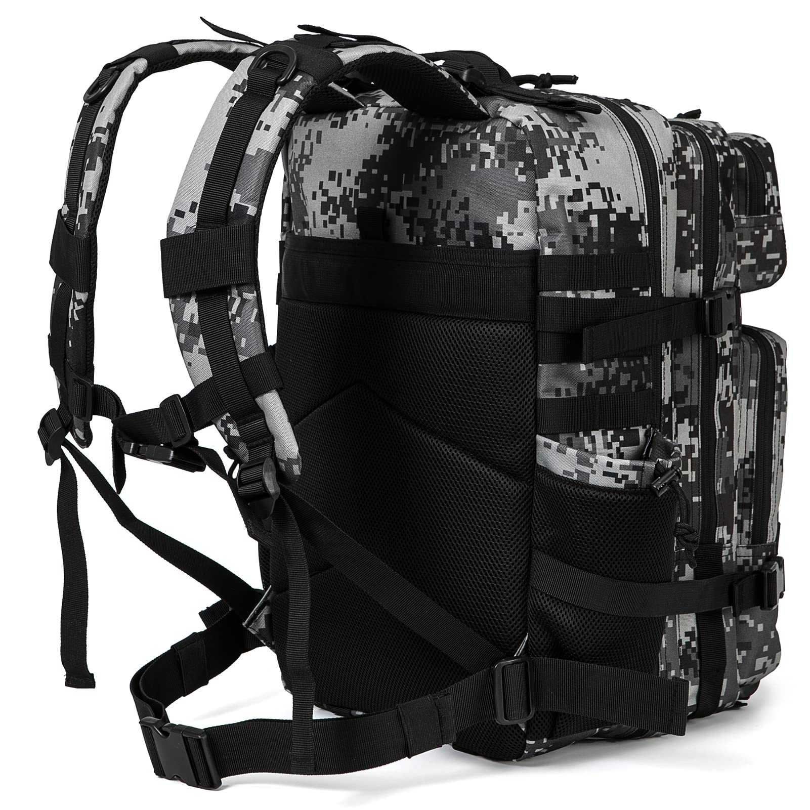 QT&QY 25L/35L/45L Military Tactical Backpack for Men - Molle Daypack, 3-Day Bug Out Bag, Hiking Rucksack with Water Bottle Holder | Outdoor Camping, Survival Gear, Travel & Adventure Essentials