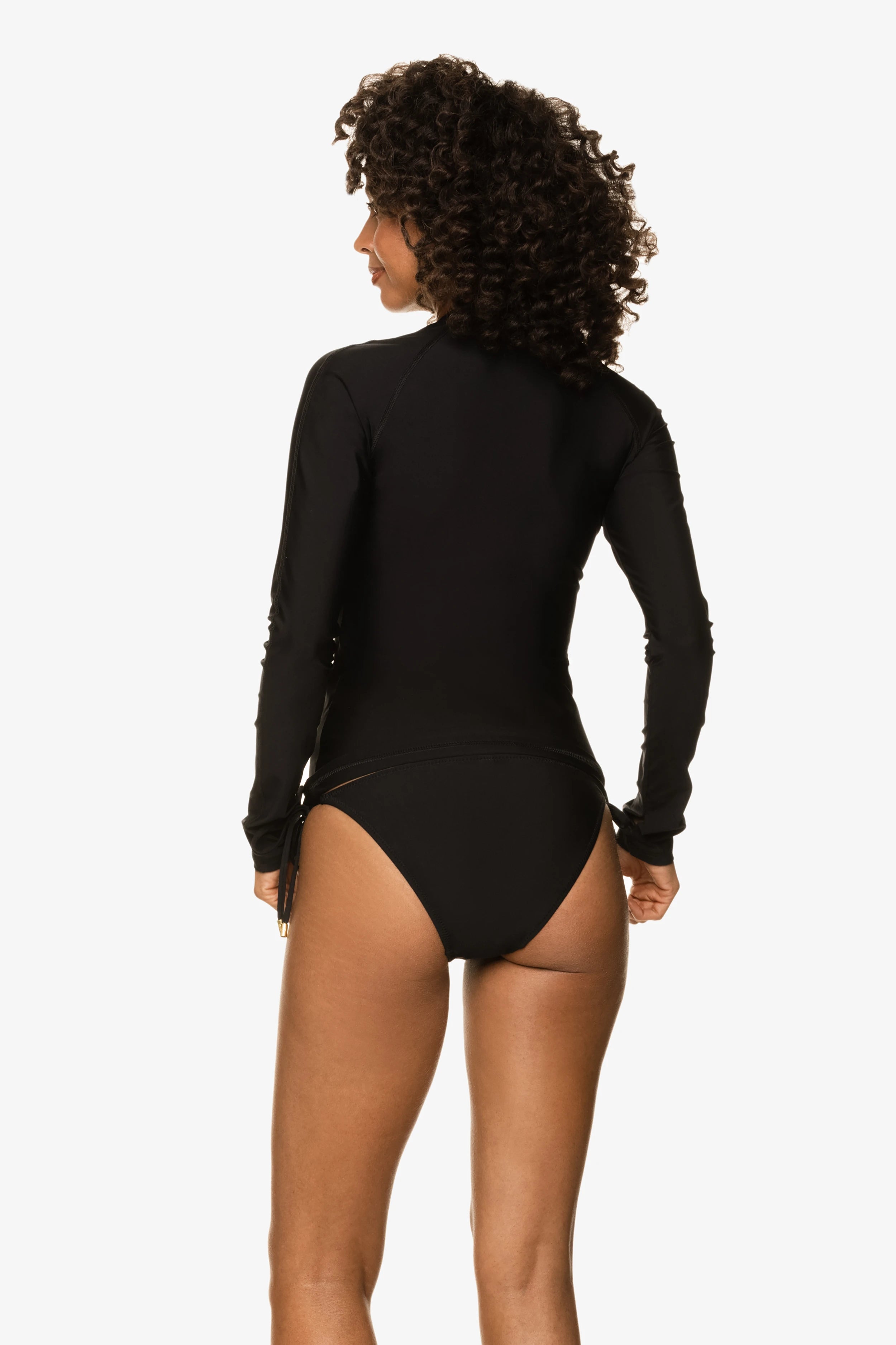 UPF 50+ Men's Beach Break Rash Guard Shirt - Black - Sun Protection & Quick Dry for Surfing, Swimming & Outdoor Activities