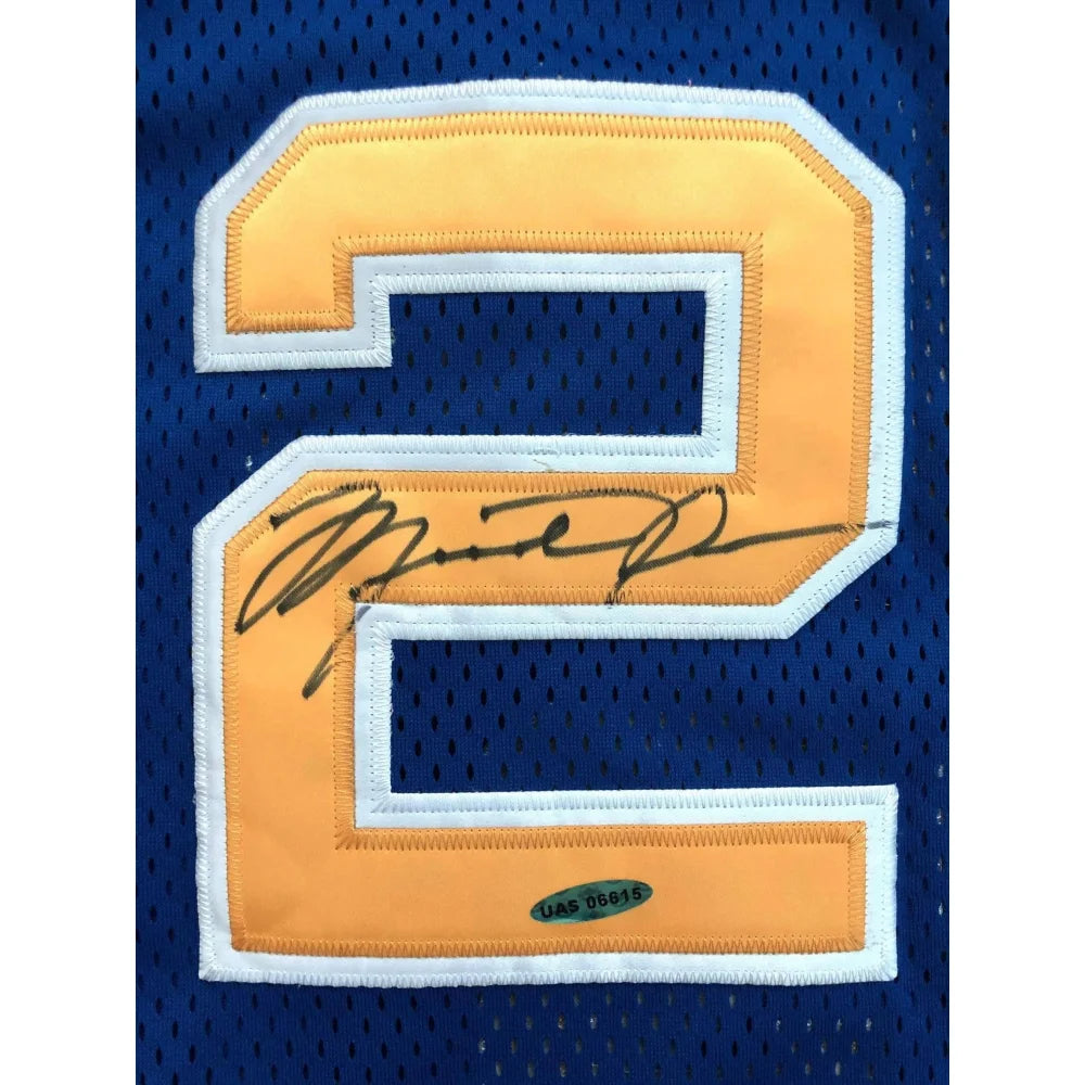 Authentic Michael Jordan Signed Laney High School Jersey with UDA COA - Upper Deck Certified Rare Collectible - Perfect for Sports Memorabilia Displays and Investment