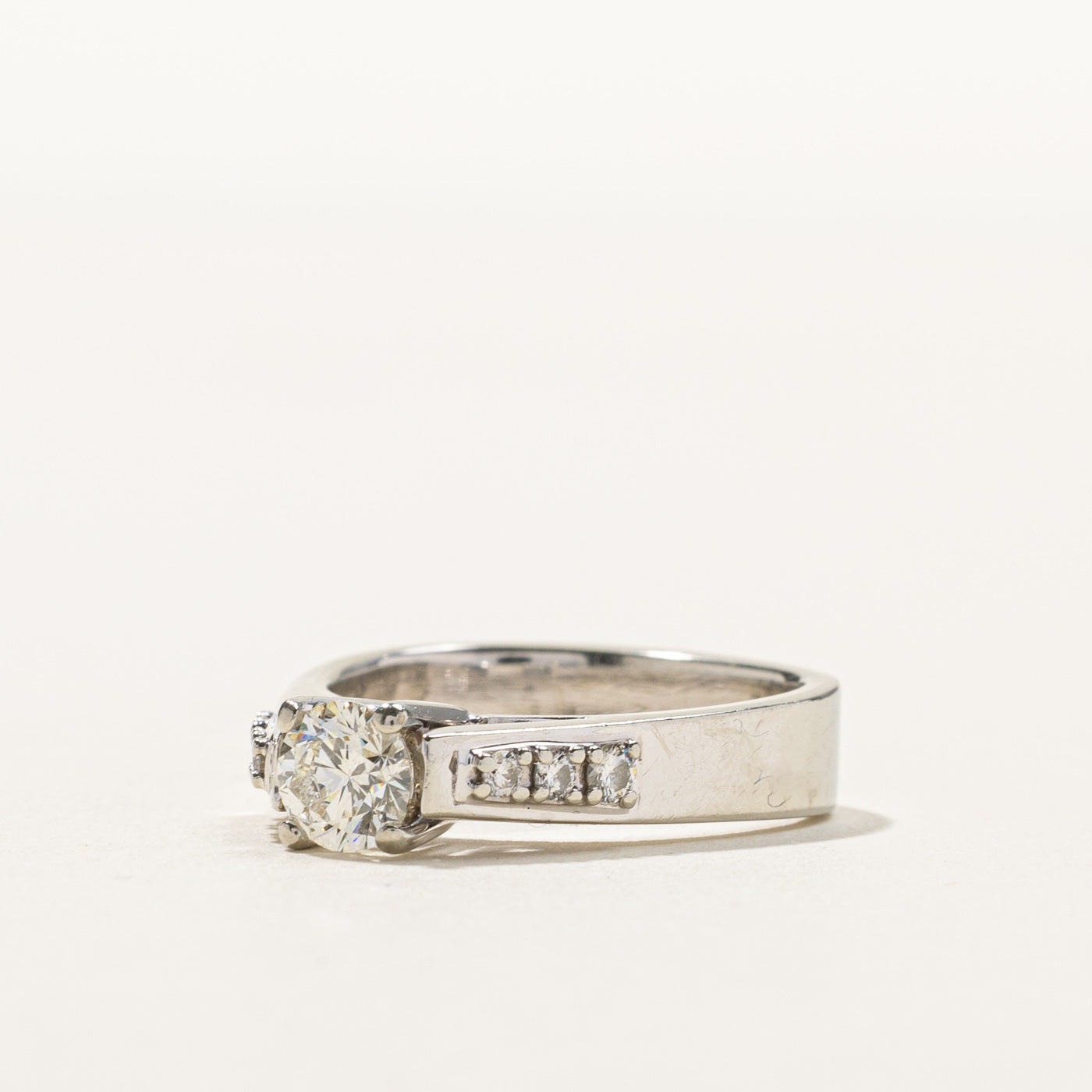 0.67ctw High Set Diamond Engagement Ring for Women - Size 4.75 | Elegant Solitaire Wedding Band | Perfect for Proposals, Anniversaries & Special Occasions