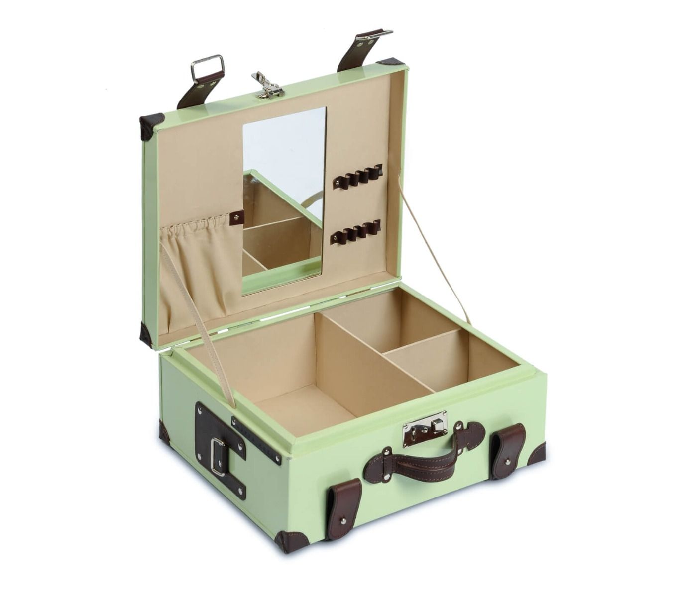 Vanity Case - Elegant Makeup Organizer with Mirror & Storage for Travel, Home, and Salon Use | Portable Cosmetic Case for Women & Professionals