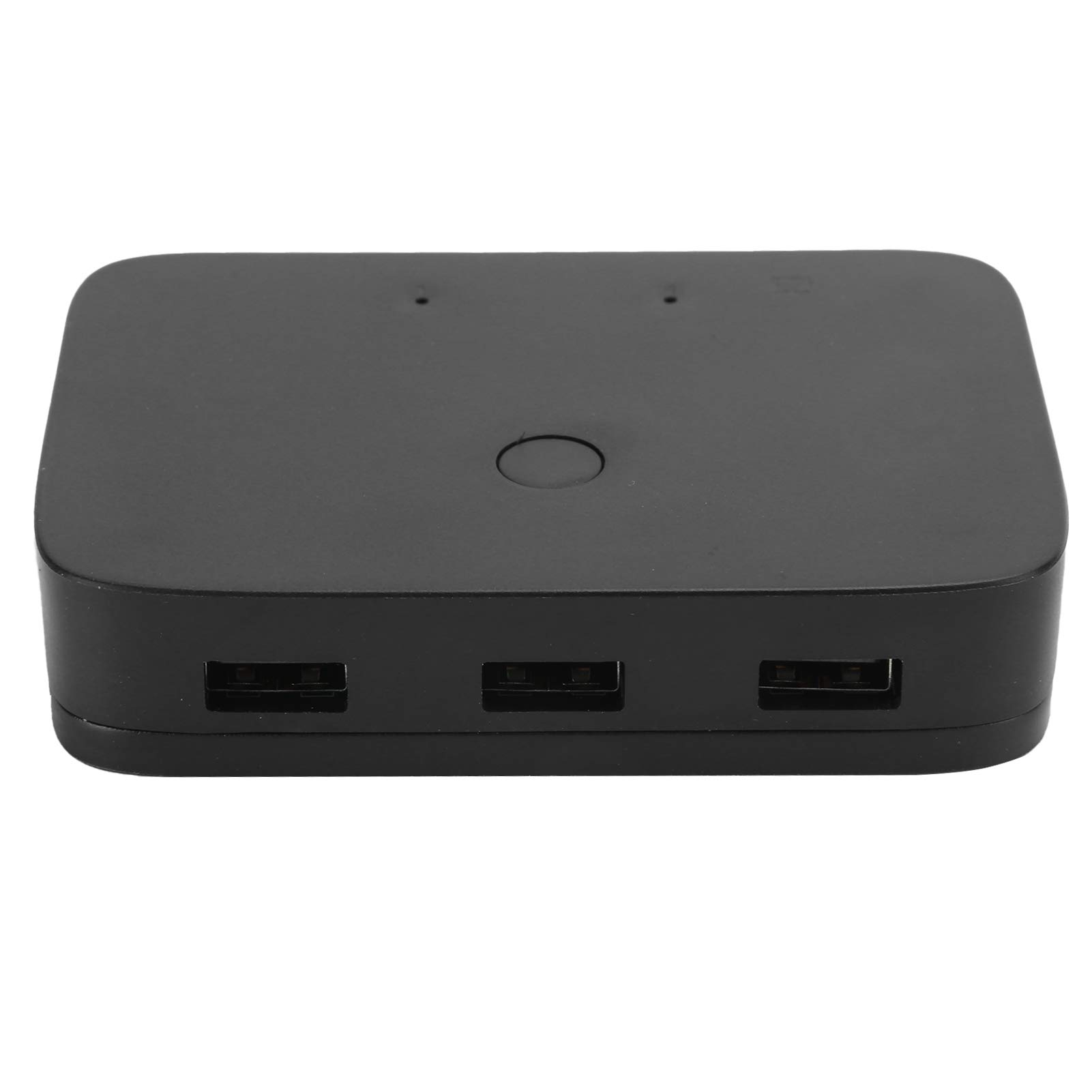 2 Port USB KVM Switch Box - 2 Computers 1 Monitor Sharing for Keyboard, Mouse & Printer | Compatible with USB Hubs, Flash Drives & Printers | Ideal for Home Office & Multi-PC Workstations
