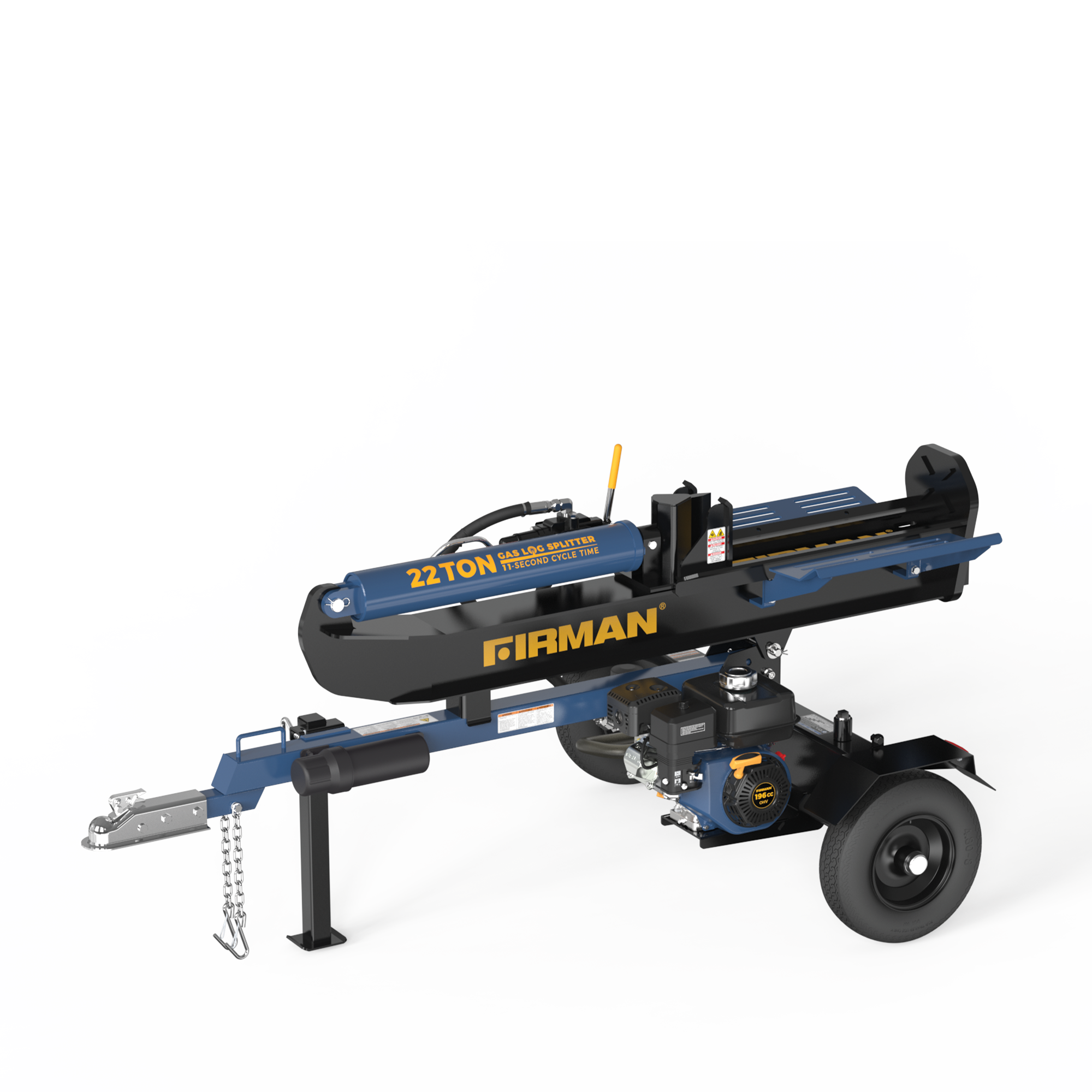 22 Ton Hydraulic Log Splitter for Firewood - Heavy Duty Wood Splitter for Home Heating, Fireplace & Outdoor Camping