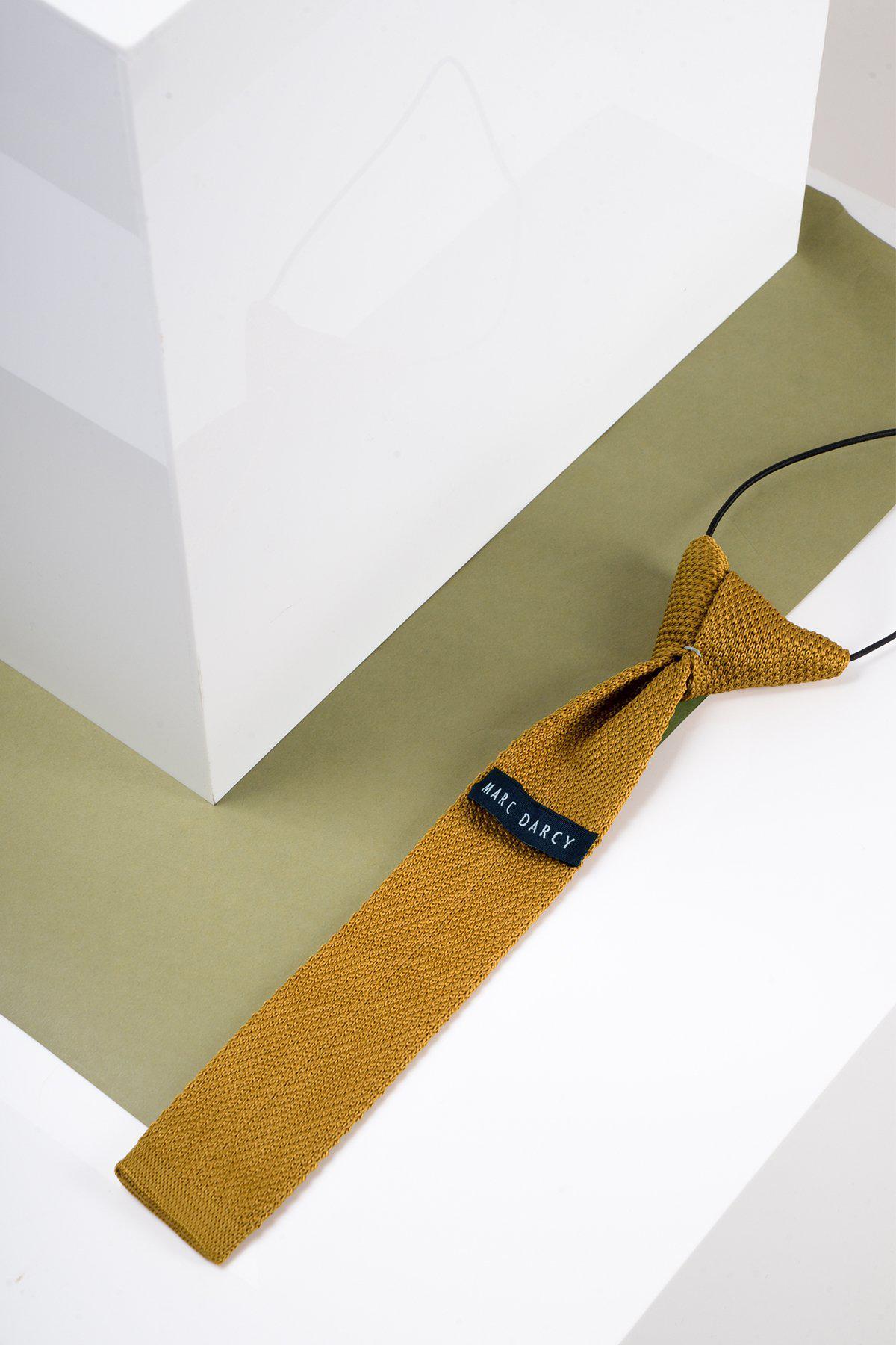 Kids Gold Knitted Tie for Boys - Perfect for School, Weddings & Formal Events