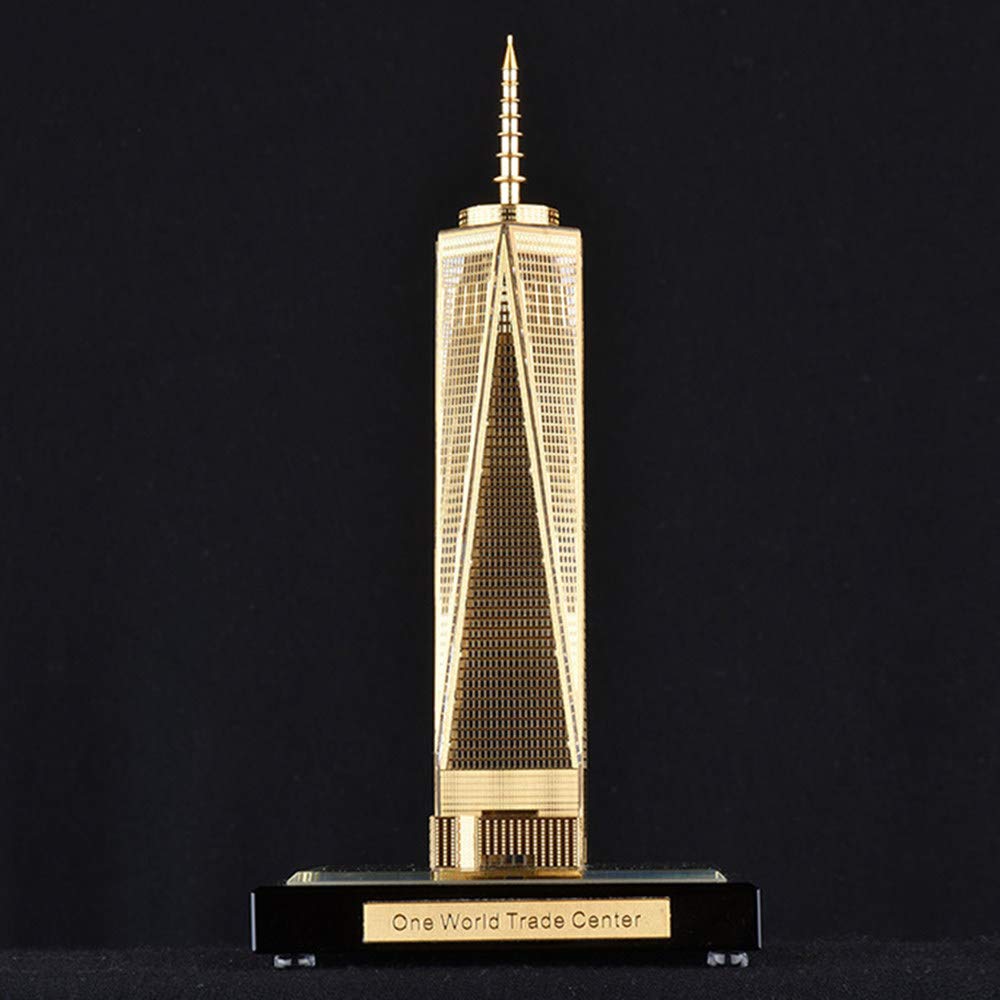 New York World Trade Center Crystal Sculpture - 75 × 75 × 145mm Architectural Model Statue for Home Office Decor, Anniversary Gift & Travel Souvenir | Perfect for Living Room, Bedroom, Office or Bar Display