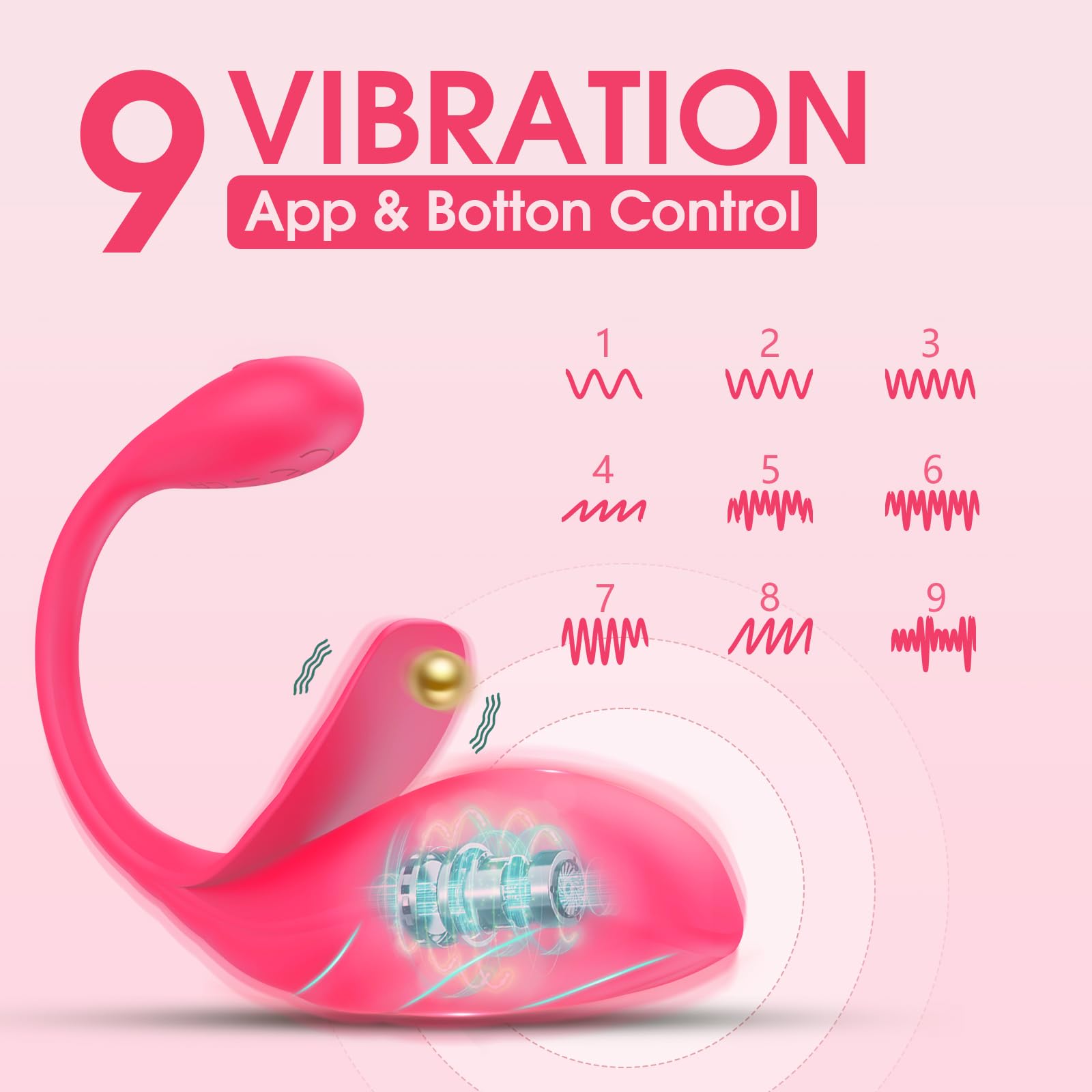 Premium Remote Control Vibrator for Women - 9 Vibration Modes, Clitoral & G-Spot Stimulator, Wearable Long Distance Couples Toy | Perfect for LDR, Spicing Up Date Nights & Discreet Solo Play