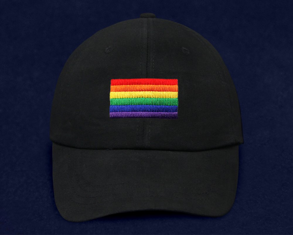 LGBT Pride Rainbow Embroidered Baseball Cap - Adjustable Velcro Back Hat for Men & Women - Perfect for Pride Parades, Festivals & LGBTQ+ Events