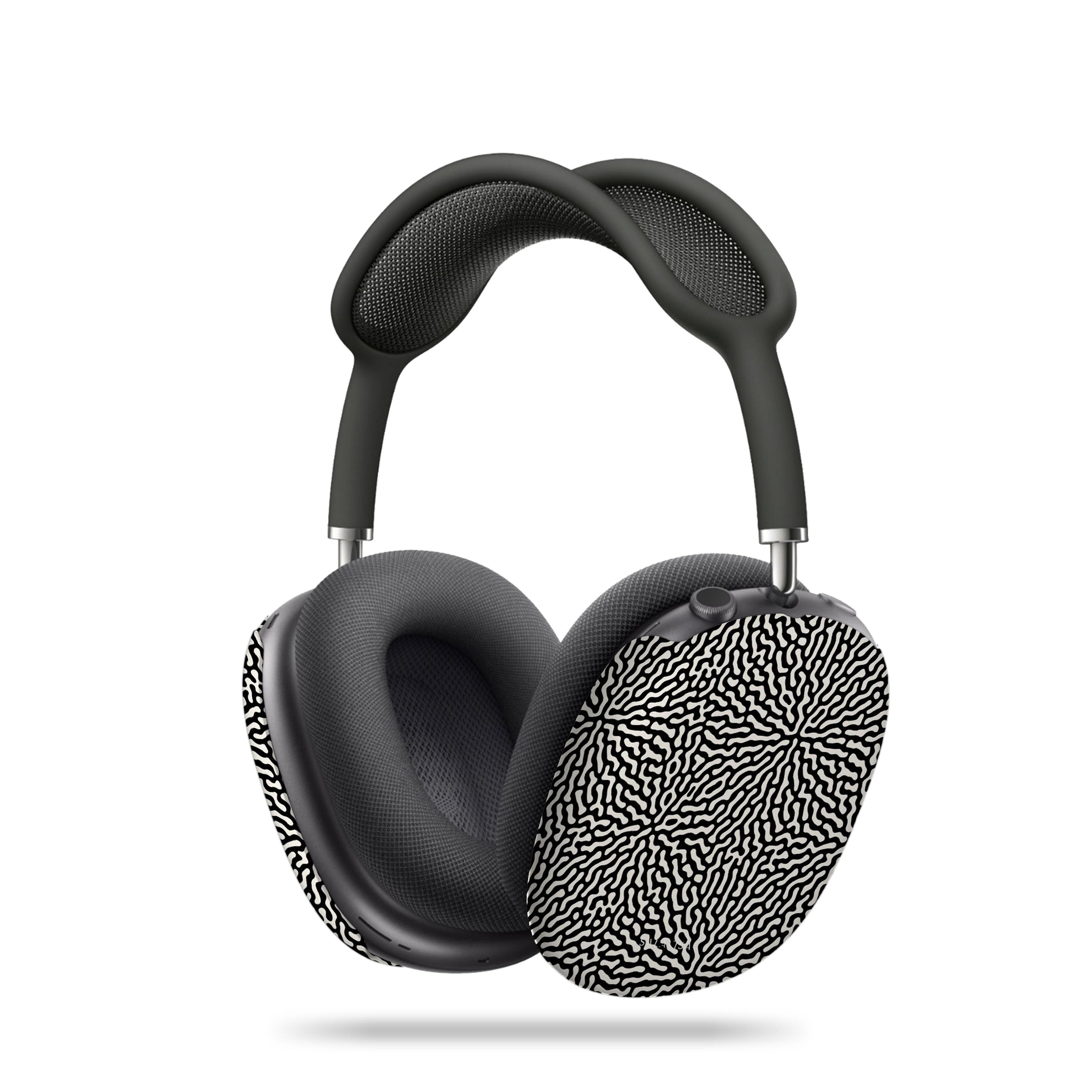Premium Black & White Tweed AirPods Max Case - Protective Cover for Apple AirPods Max Headphones - Perfect for Travel, Work & Daily Commute