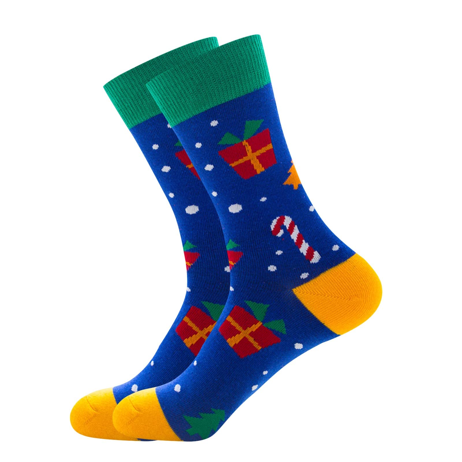 Breathable Cotton Transparent Socks for Women & Men - Cozy Winter Thermal Socks with Snowflake Pattern - Perfect for Christmas Gifts, Office Wear and Cold Weather