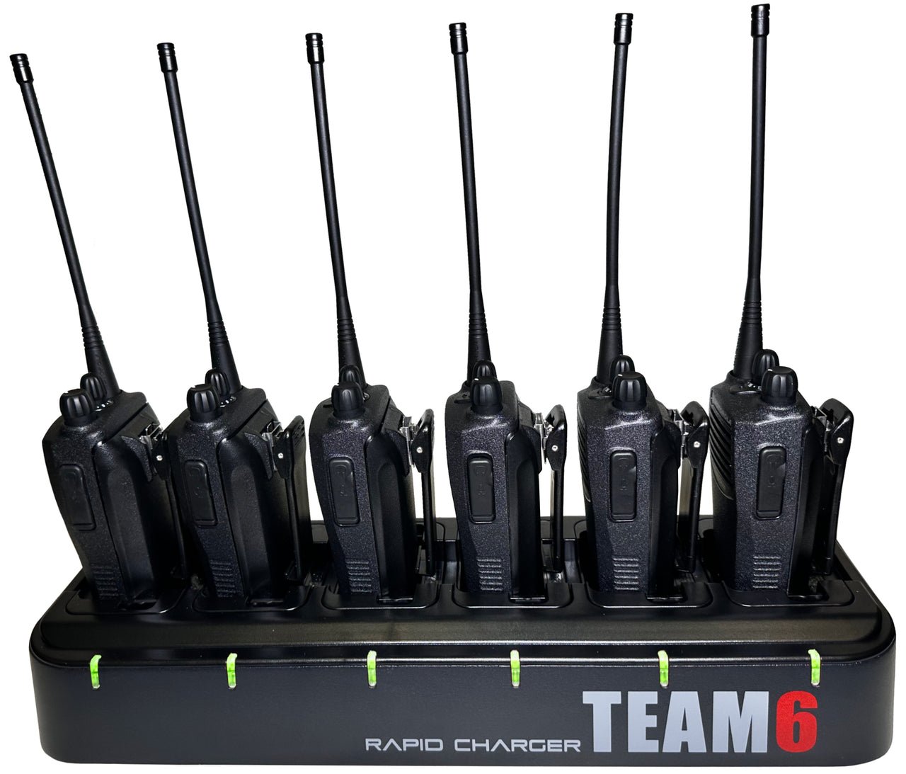 TEAM6 Multi USB Charger - 6 Port Fast Charging Station for iPhone, Android, iPad - Perfect for Home, Office, Travel & Family Use