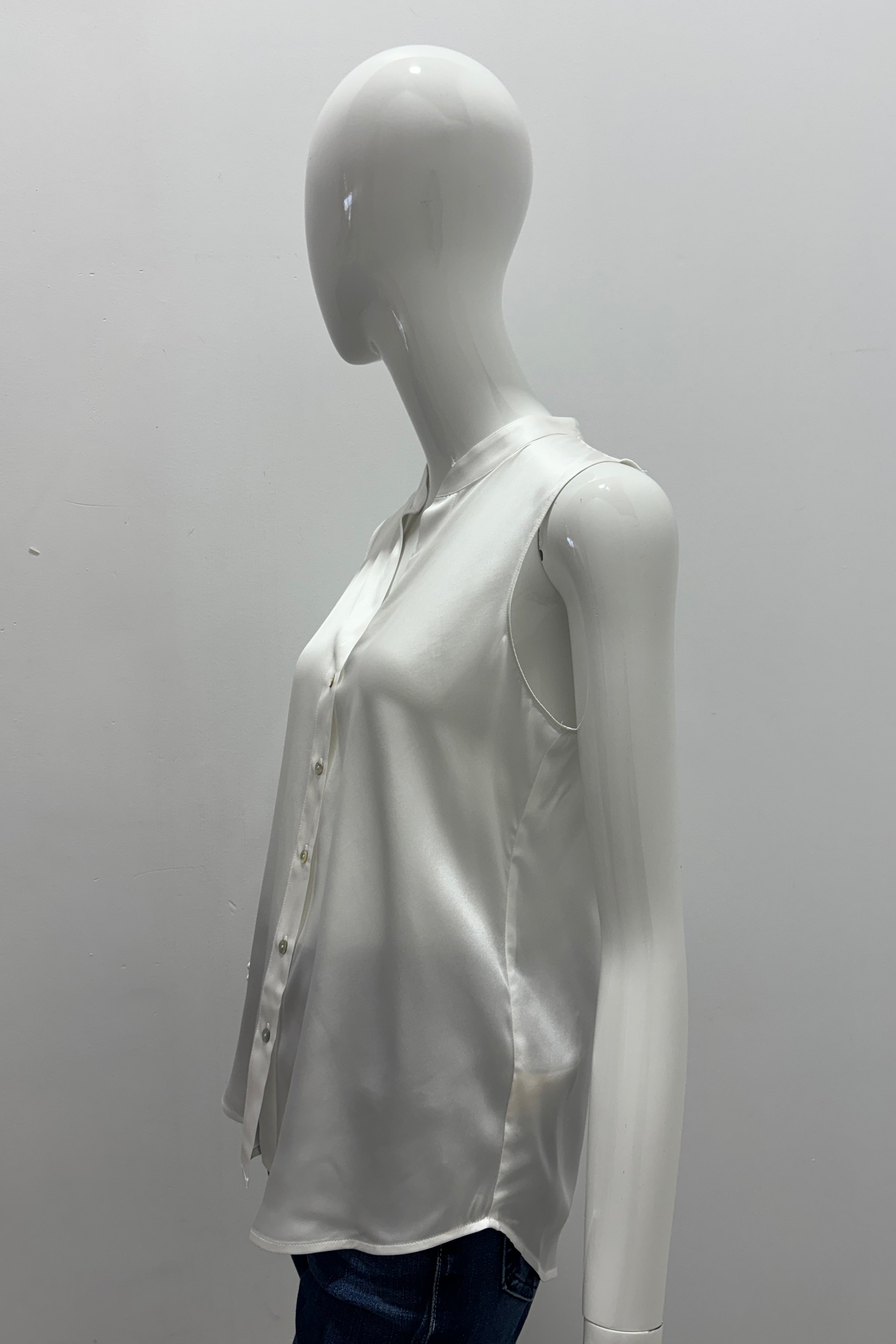L'Agence Hendrix Silk Sleeveless Blouse for Women - Elegant Satin Camisole Top for Evening, Work & Special Occasions