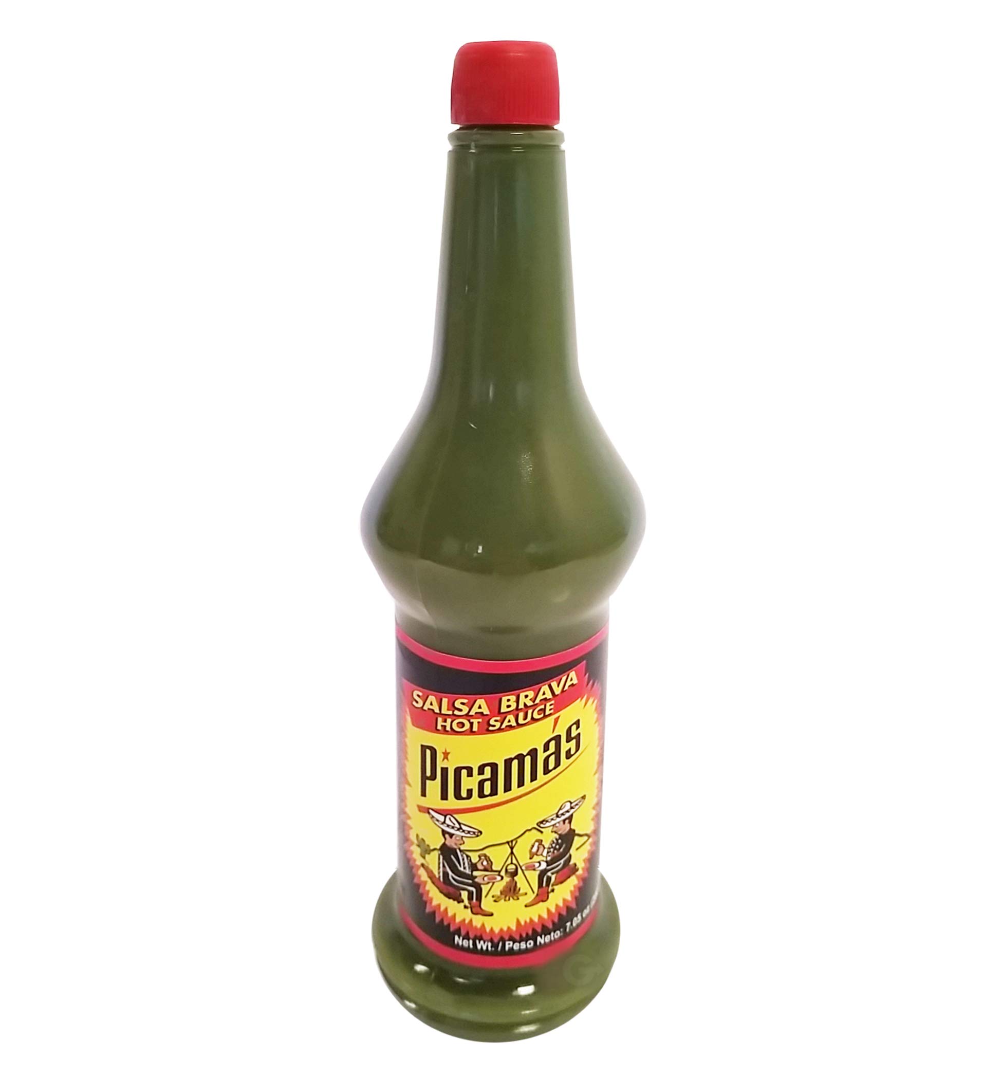 Picamas Green Hot Sauce 7.05 oz - Spicy Mexican Salsa Verde - Authentic Flavor for Tacos, Nachos & Mexican Dishes - Pack of 1