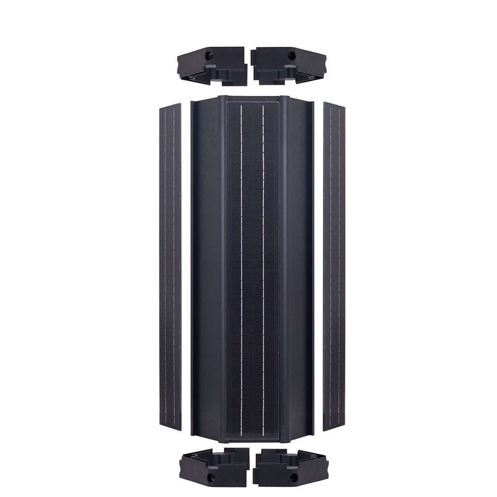 High-Efficiency Solar Cylindrical Panel for Home & Outdoor Use - Portable Solar Charger for Camping, Hiking, RV, and Emergency Power Backup