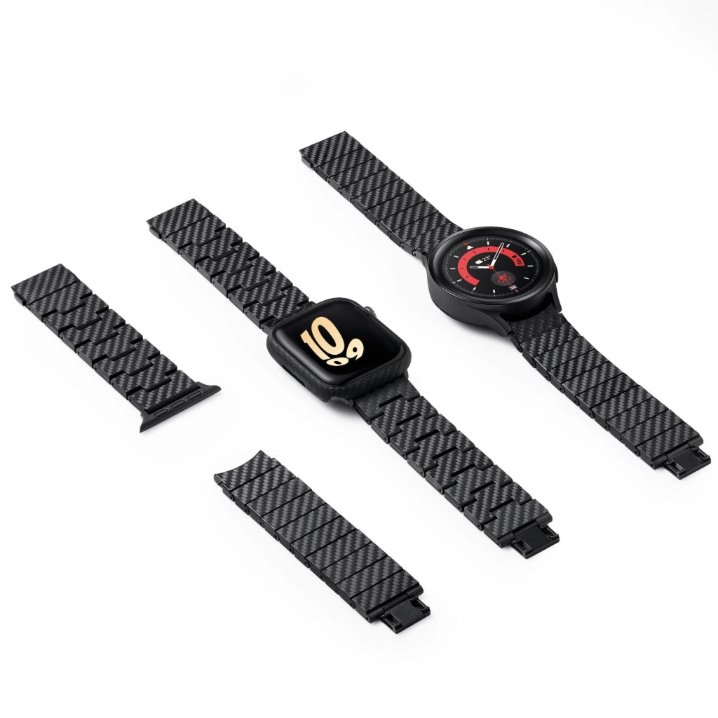 Premium Carbon Fiber Watch Band Strap - Adjustable, Durable & Lightweight for Men & Women - Perfect for Apple Watch, Samsung Galaxy & Smartwatches - Ideal for Sports, Work & Everyday Wear