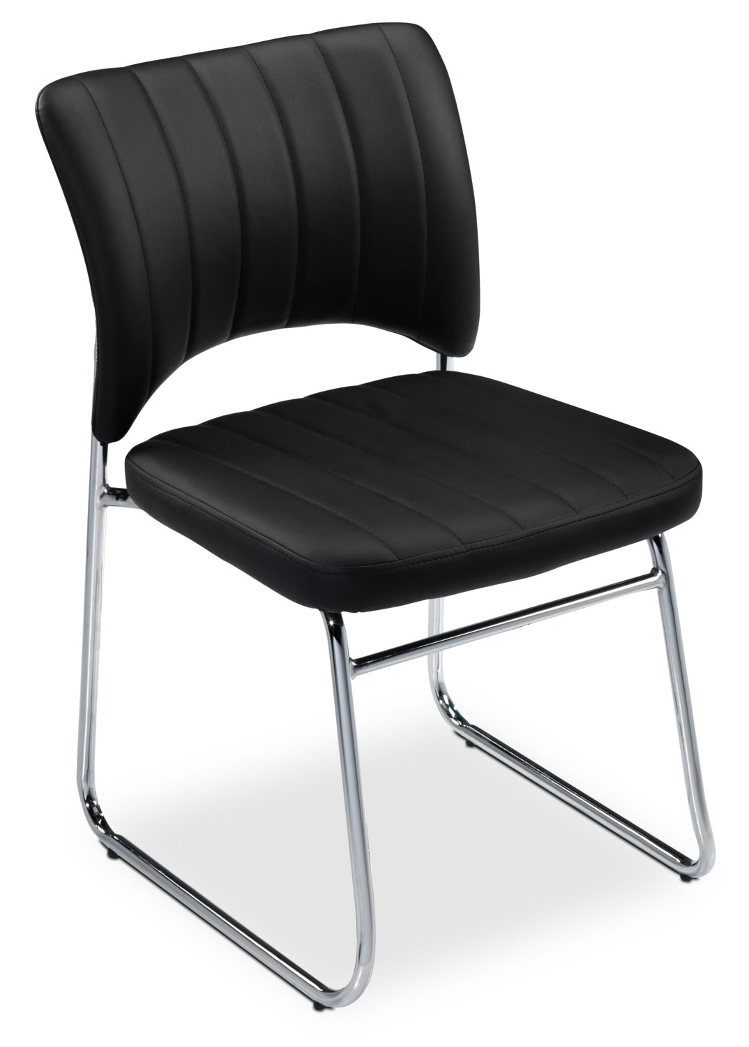 Atlantis Side Chair in Black - Modern Dining & Office Chair for Home & Workspace