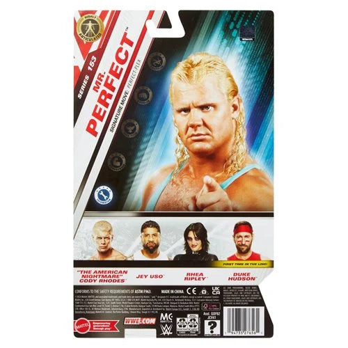 Mr. Perfect WWE Main Event Series 153 Action Figure - Collectible Wrestling Toy for Fans & Display - Perfect for Play Battles, Shelf Displays & WWE Memorabilia Collections