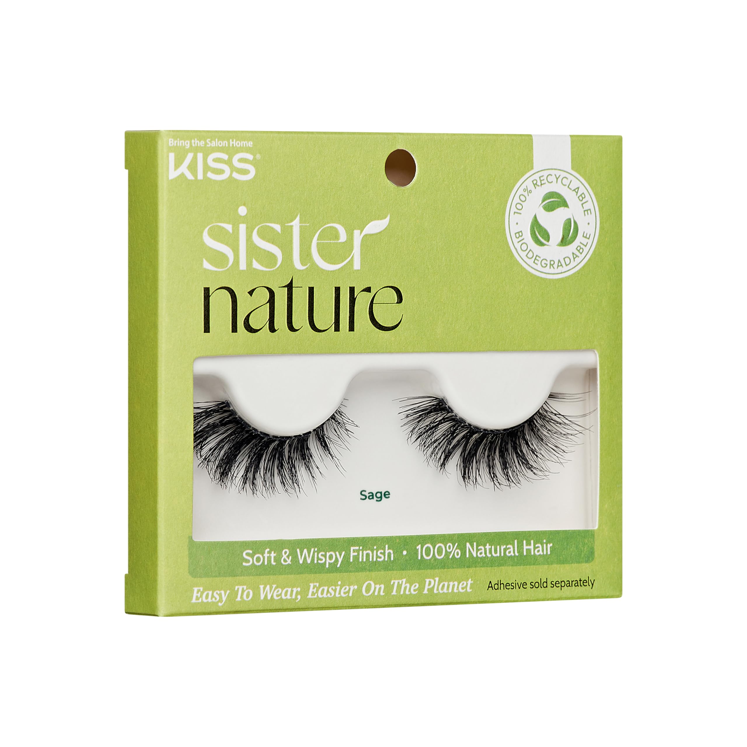KISS imPRESS False Eyelashes - Sassy Wispy Lash Clusters (12mm-14mm) | 12-Piece Pre-Bonded Falsies | Contact Lens Friendly & Reusable | Easy to Apply for Everyday Glam & Special Occasions