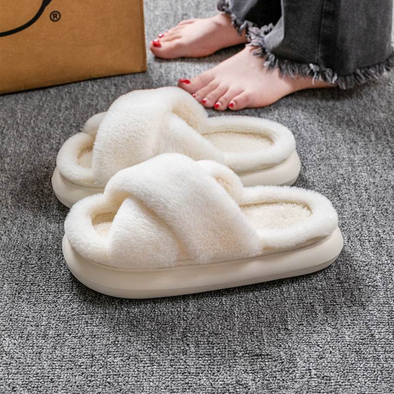 CozyTwist: Ultra Soft Criss Cross Cloud Slippers for Women - Comfortable House Shoes for Relaxing at Home, Lounging & Yoga