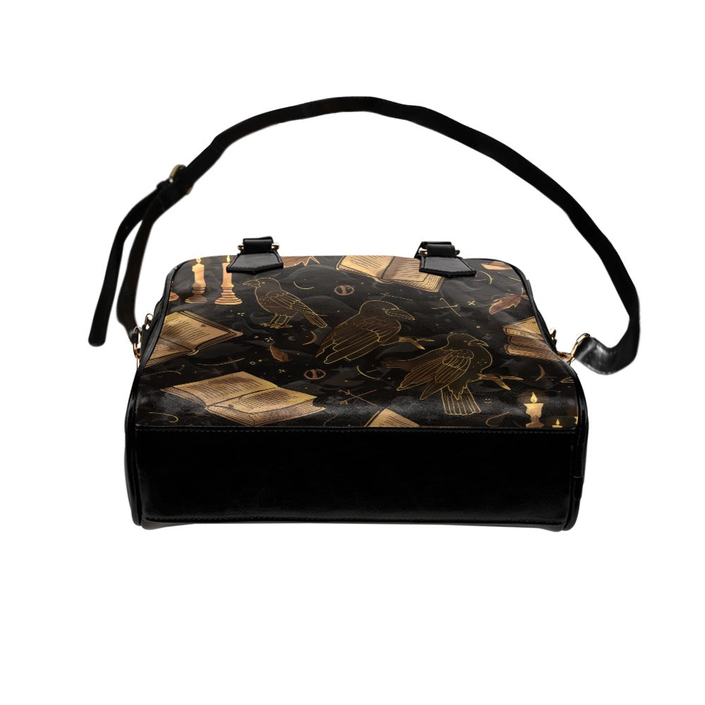 Stylish Bronze Crow Shoulder Handbag for Women - Vintage Boho Crossbody Purse - Perfect for Casual Outings, Travel & Everyday Use