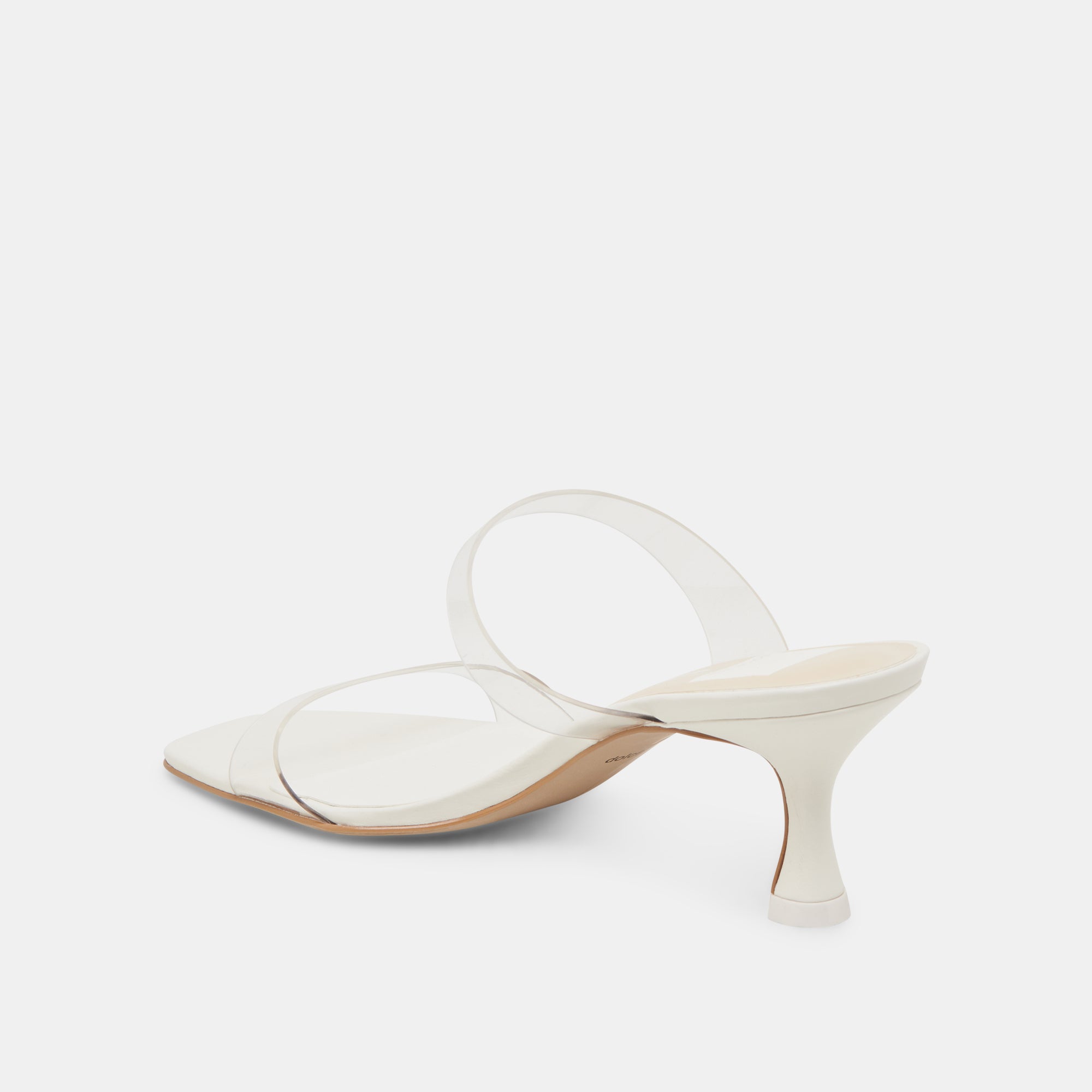 GENORA Women's Wide Heel Crystal Vinyl Sandals - Elegant Comfort for Weddings, Parties & Summer Outings