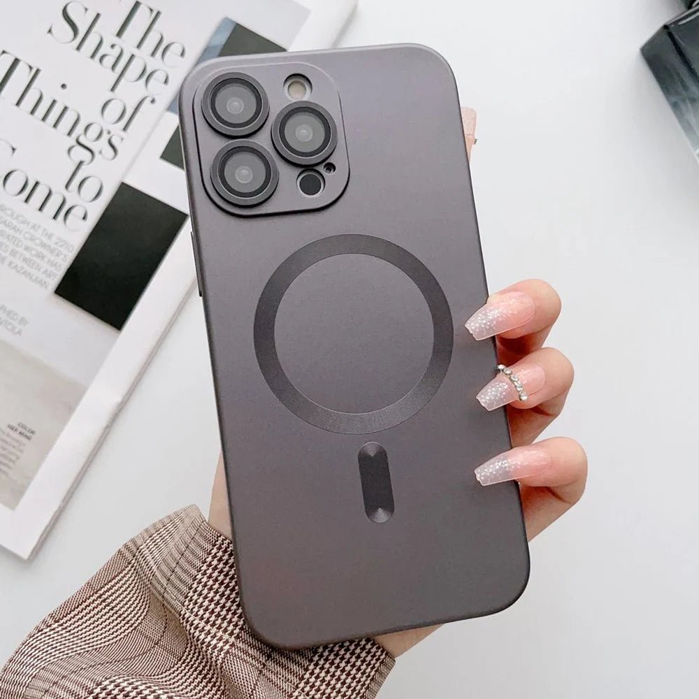 FlexiShield Ultra MagSafe iPhone Case - Shockproof & Anti-Scratch Protective Cover for iPhone 14/13/12 Pro Max - Perfect for Outdoor Activities, Work & Travel