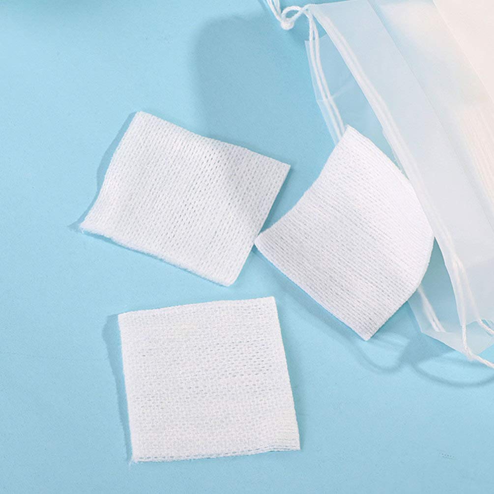 Beaupretty Stretchable Cotton Makeup Remover Wipes - 240Pcs Reusable Facial Cleansing Pads for Makeup & Nail Polish Removal, Includes Storage Bag | Gentle on Skin, Perfect for Travel & Daily Use