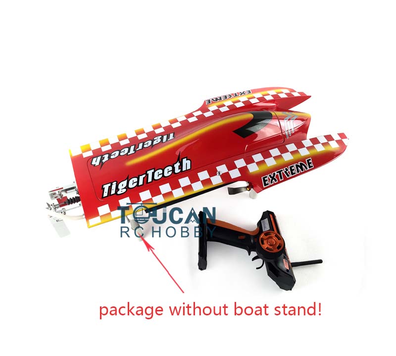 E22 Fiber Glass Electric Racing RTT RC Boat - 75km/h High Speed with Motor, Servo, ESC, Battery & Transmitter (570×275×120mm) - Perfect for Lakes, Ponds & RC Racing Competitions