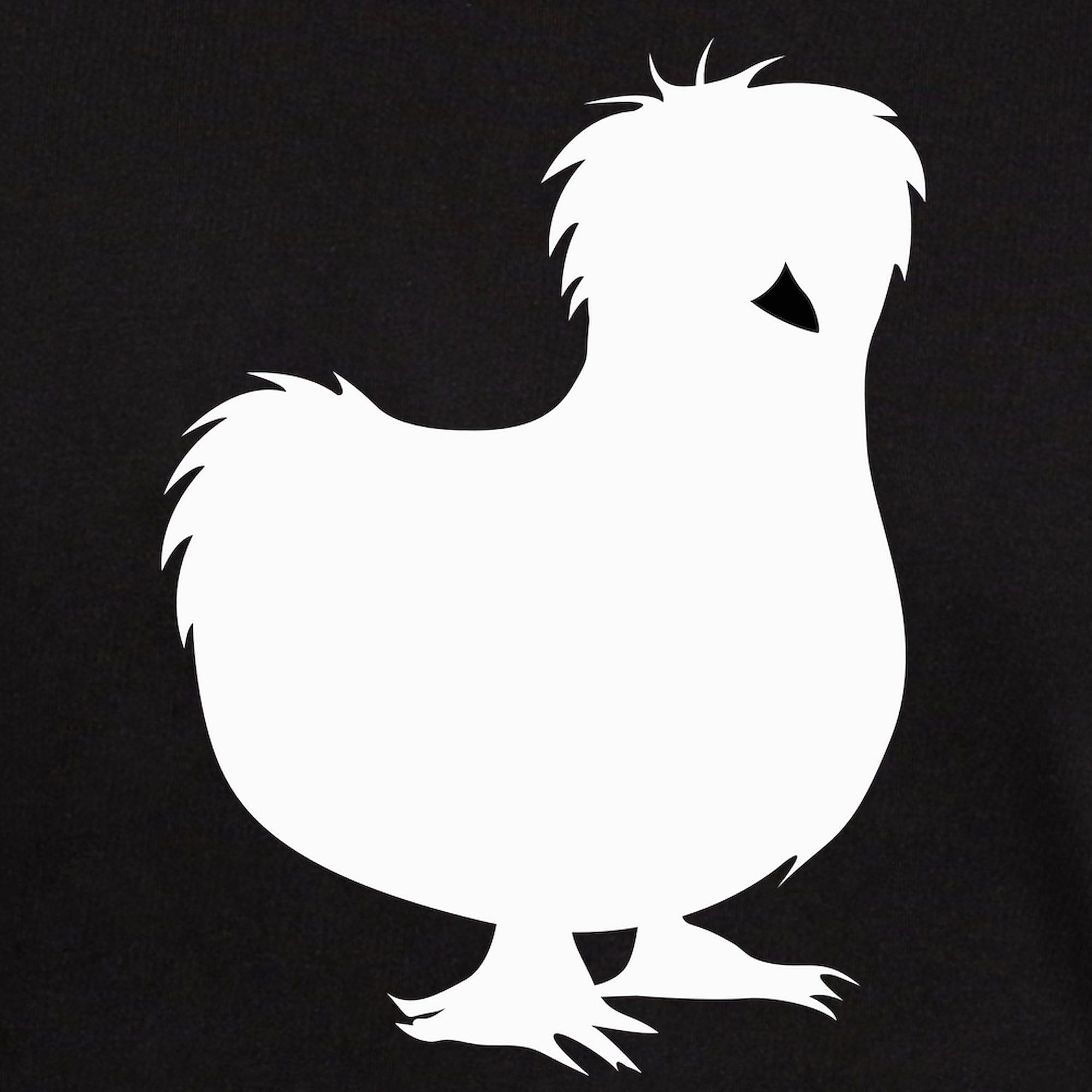 Silkie Chicken Graphic T-Shirt for Men - 100% Cotton Classic Dark Tee | Casual Wear, Poultry Lover Gift, Funny Chicken Shirt for Farmers & Animal Enthusiasts