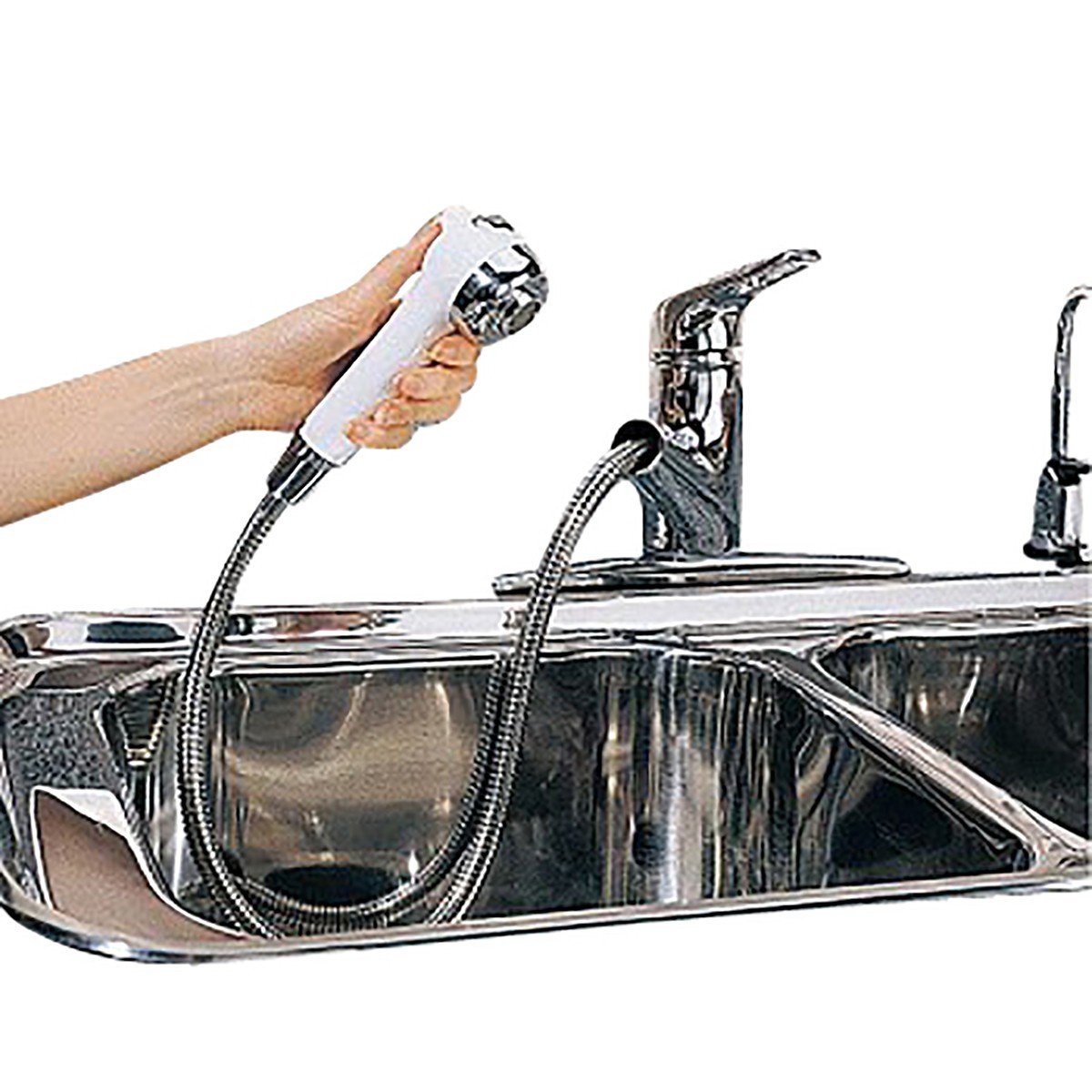 Premium Chrome Kitchen Faucet with Pull-Down Sprayer - Single Hole or Widespread Installation - 1-Handle Design for Modern Homes | Perfect for Cooking, Dishwashing & Kitchen Renovations