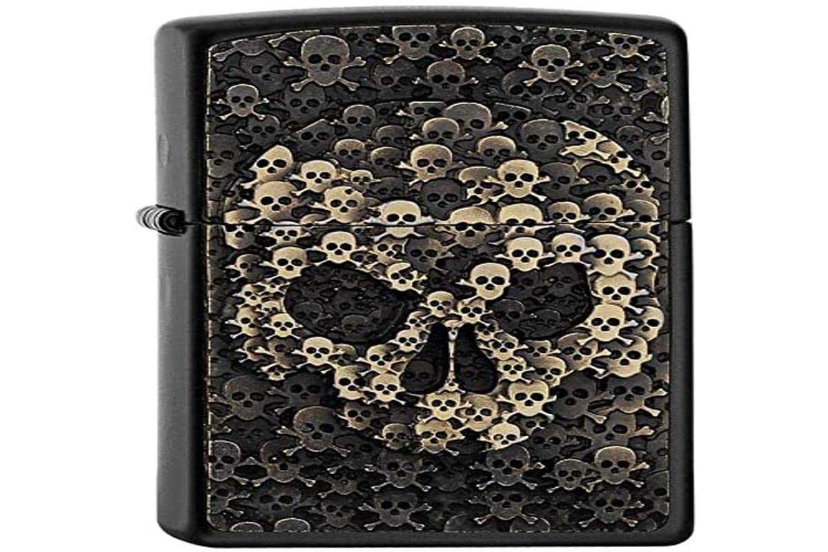 Zippo Chrome Silver Windproof Lighter - 5.8 x 3.8 x 2 cm Compact Size for Outdoor Camping, Hiking & Everyday Carry (EDC)