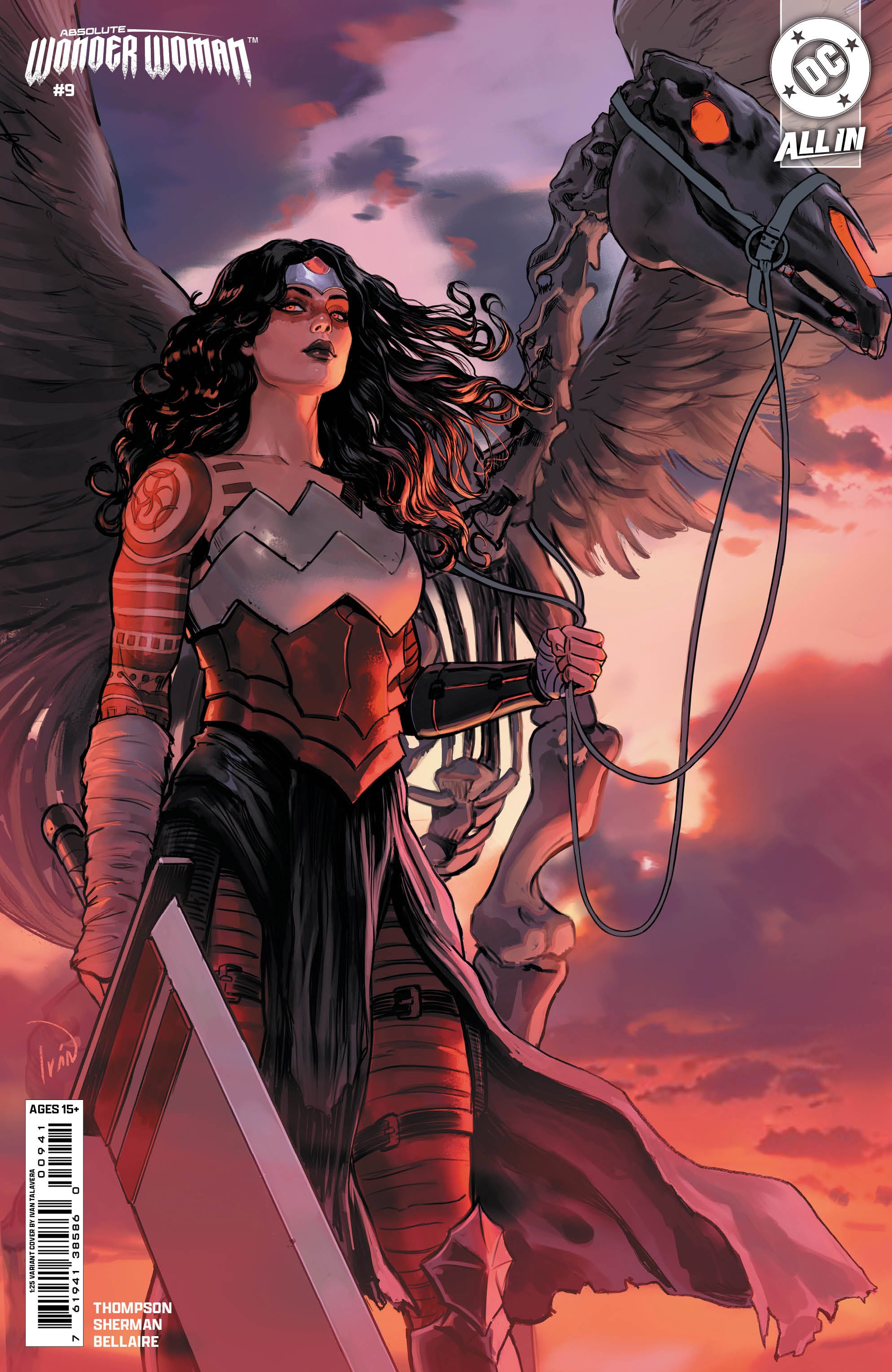 Absolute Wonder Woman #9 D 1:25 Ivan Talavera Variant DC Comics (06/25/2025) - Collectible Comic Book for Superhero Fans & Comic Collectors | Perfect for Display, Gifts & Investment