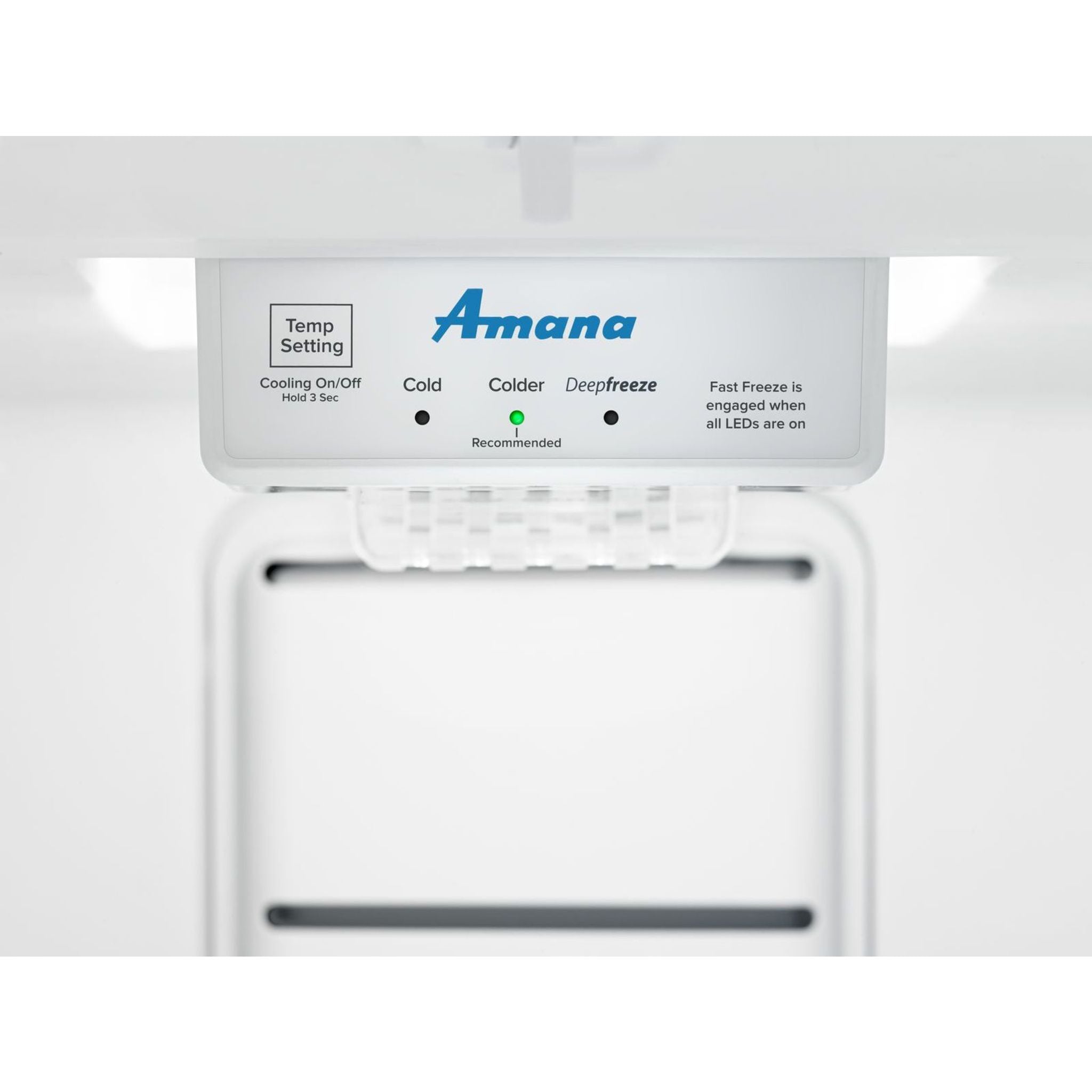 Amana AZF33X20DW 33 Inch Upright Freezer in White - Energy Efficient Deep Freezer for Home, Garage, or Restaurant Use