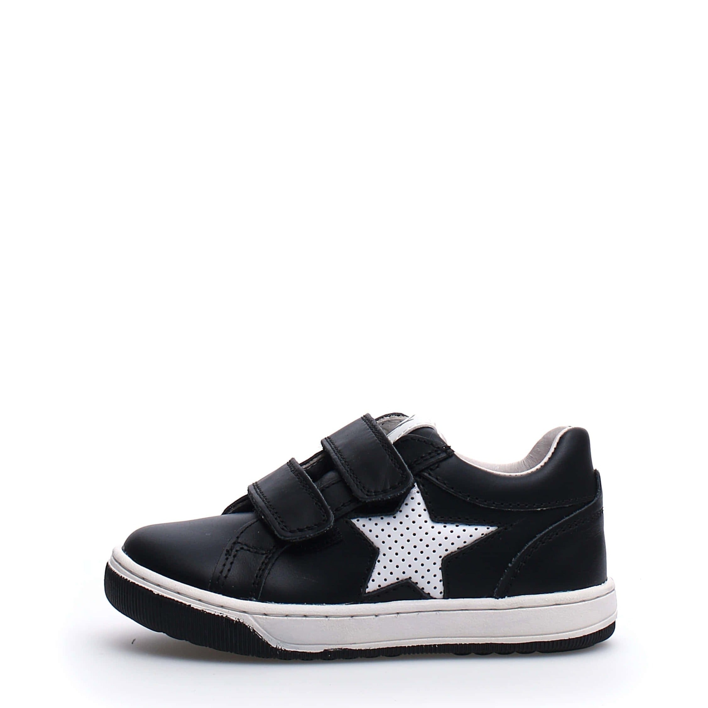 Naturino Kids' Minds Sneakers for Boys & Girls - Black/White - Comfortable School & Casual Play Shoes