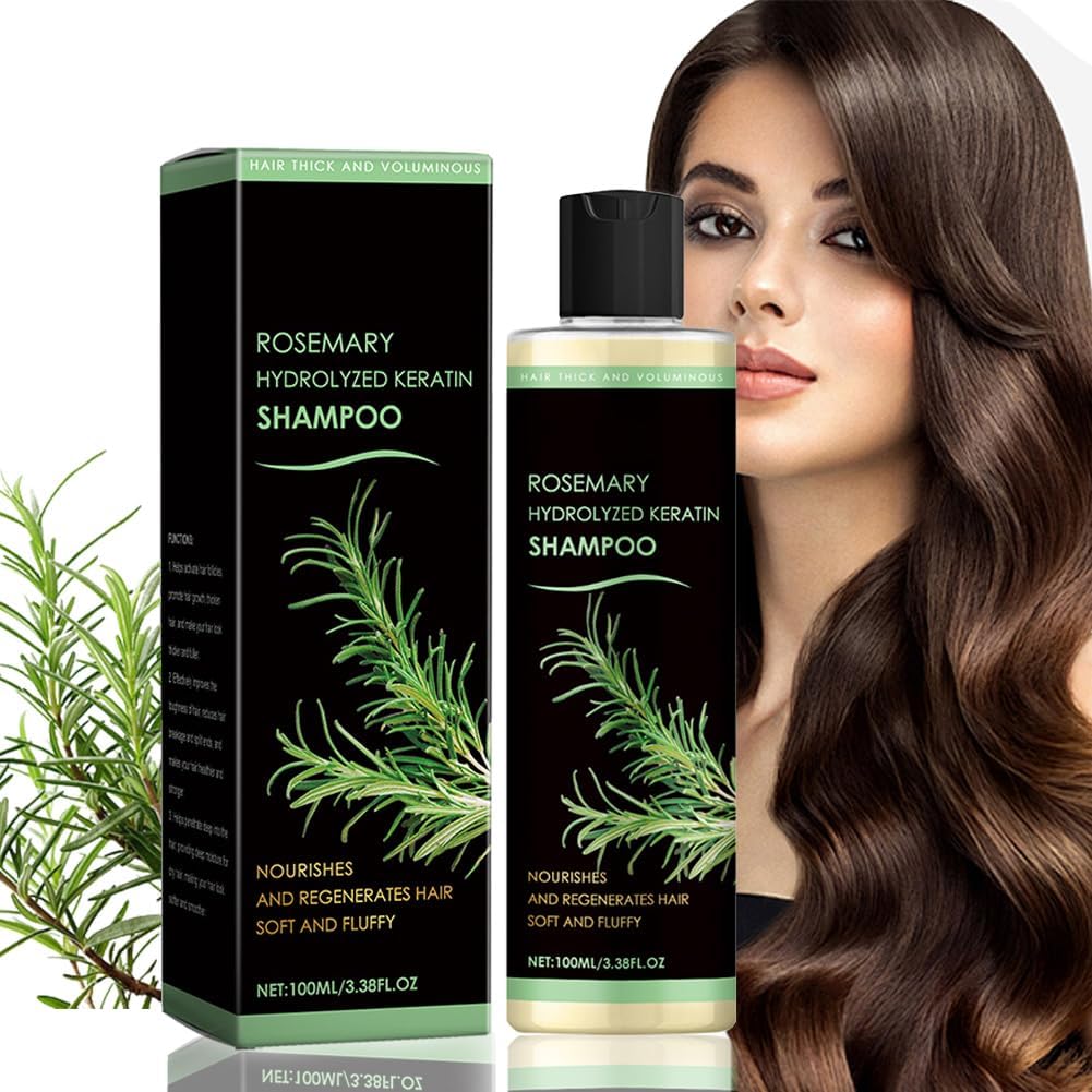 Hydrolyzed Keratin Hair Growth Shampoo for Women & Men - Natural Thickening & Strengthening Formula for Weak, Brittle Hair (1 Pack) | Daily Hair Care for Fuller, Healthier Locks