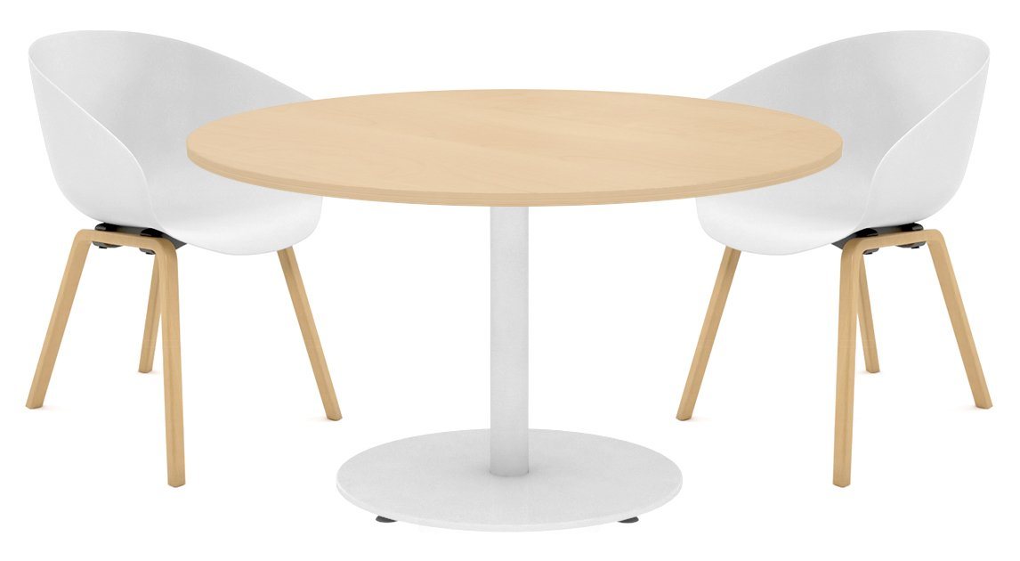JasonL Melamine Round Table Top - 600mm (24 Inches) Durable & Scratch-Resistant for Kitchen, Dining Room, or Outdoor Use