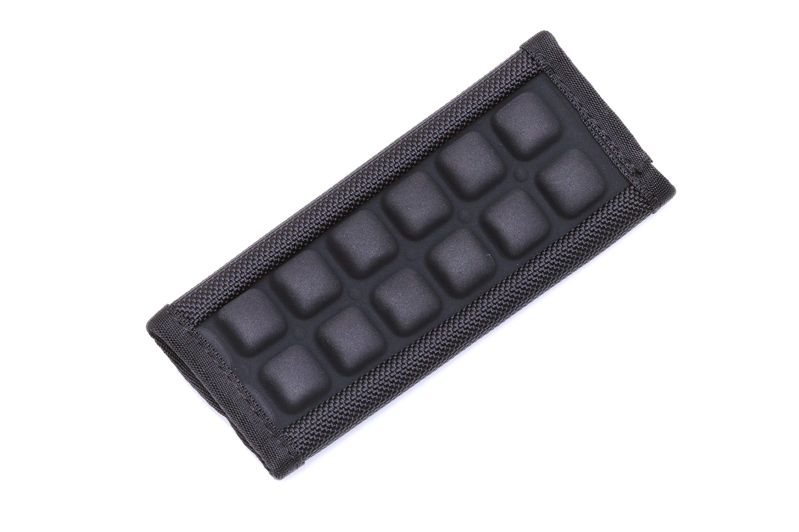 Black Air Cell Mini Shoulder Pad for Comfort & Support - Ideal for Backpacks, Handbags & Shoulder Straps