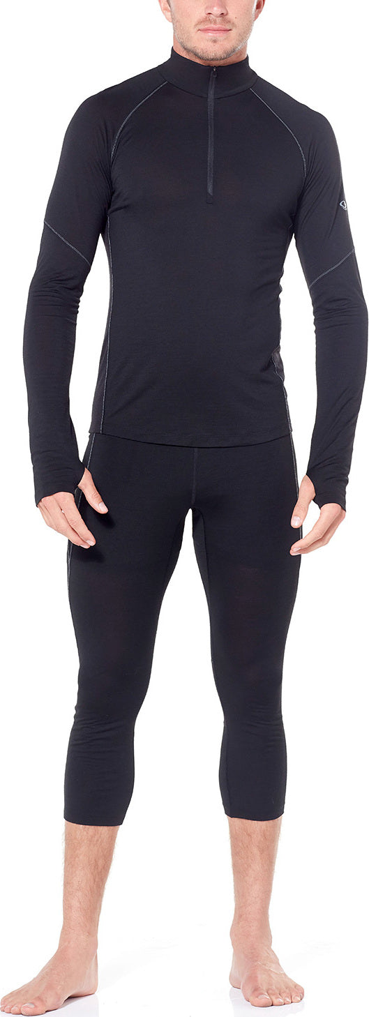150 Zone Long Sleeve Half Zip Men's Thermal Base Layer - Warm Performance Shirt for Cold Weather, Running & Outdoor Activities