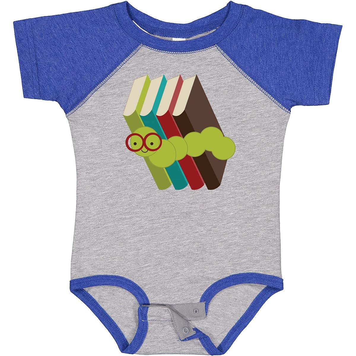 Inktastic Bookworm Books Reading Baby Bodysuit - Cute Infant Onesie for Book Lovers, Reading Enthusiasts & Library Theme Outfits - Perfect for Storytime, Baby Showers & Book-Themed Photoshoots