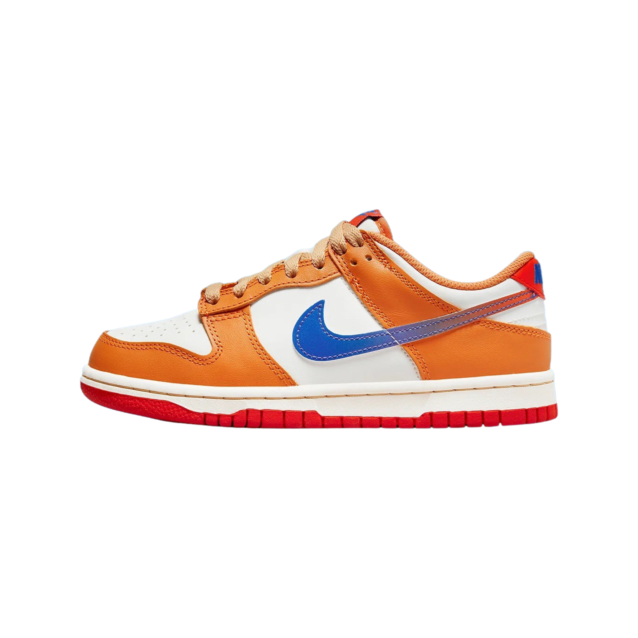 Nike Dunk Low GS Sneakers for Girls - Sail/Game Royal/University Red Colorway - Perfect for School, Sports & Casual Wear