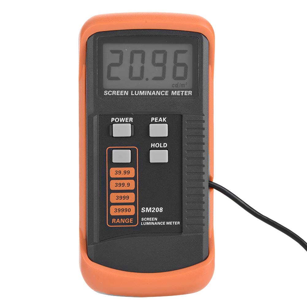 Professional Handheld Lux Light Meter - Digital LCD Screen Luminance Tester for Measuring Brightness (0.01-39990 cd/m²) - Perfect for Photography, Film Production, Indoor Lighting Design & Plant Growth Monitoring