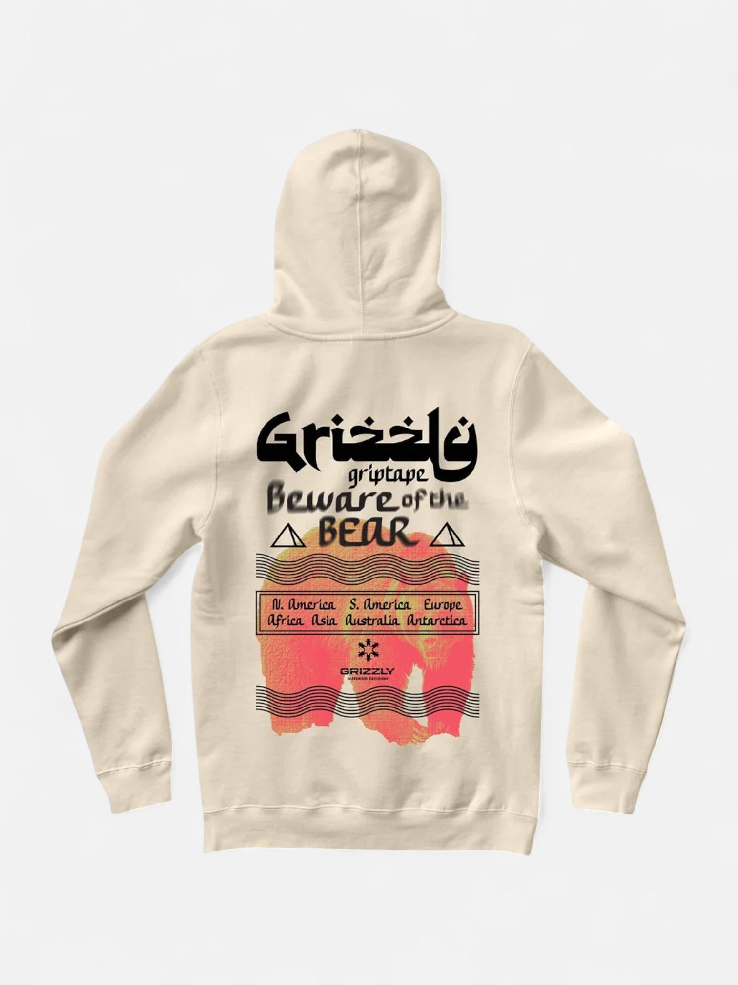 Grizzly Sanskrit Beige Hoodie - Cozy Pullover Sweatshirt for Men & Women | Perfect for Casual Wear, Street Style & Outdoor Activities