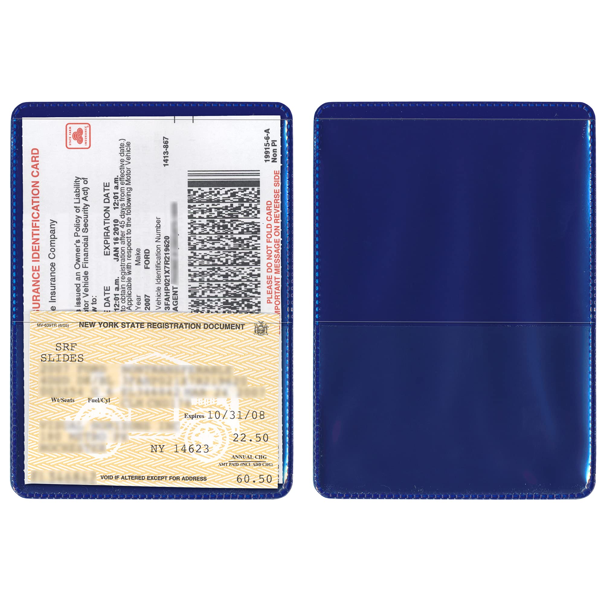 StoreSMART® Navy Blue Auto Insurance & ID Card Holders - 200 Pack (RFS20-NB200) - Perfect for Organizing Insurance Documents, Driver Licenses & Business Cards - Ideal for Offices, DMVs & Car Dealerships