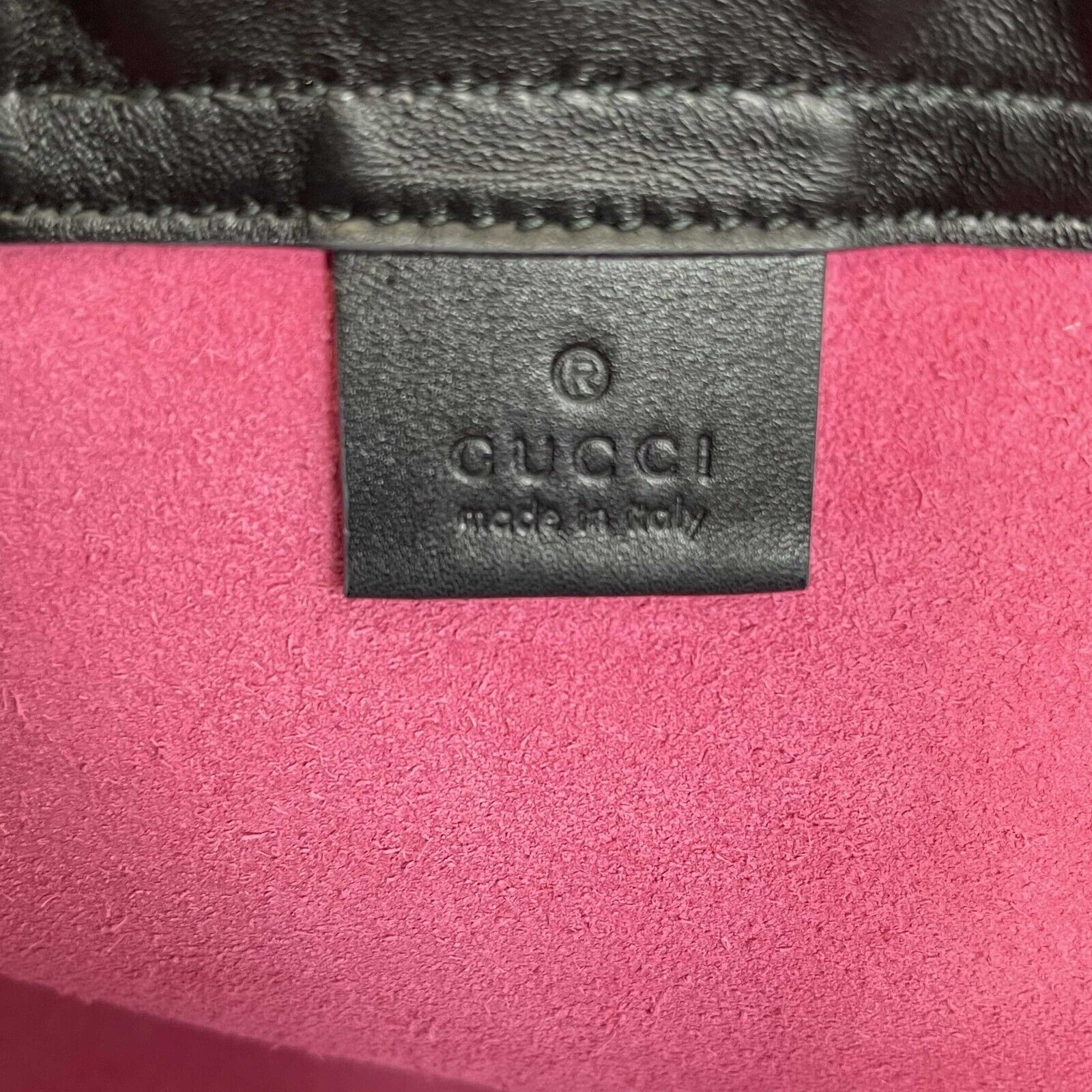 Gucci Pink Logo Drawstring Backpack with Top Handle - Stylish Designer Backpack for Women, Travel, School & Everyday Use