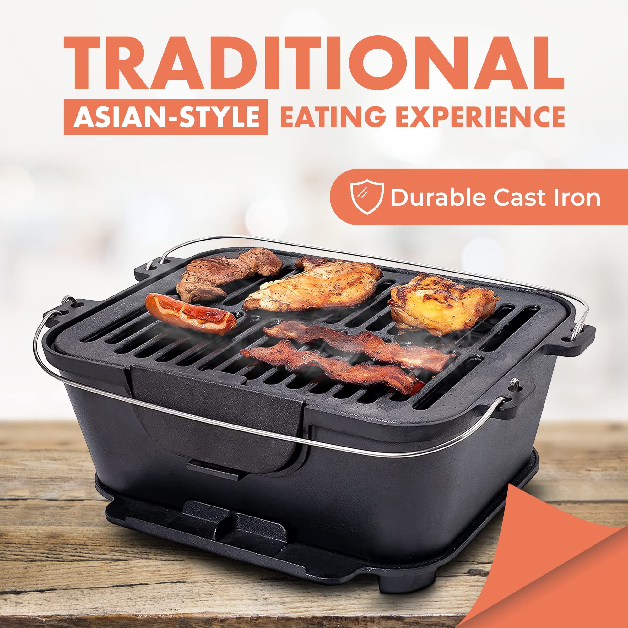 Bruntmor Heavy Duty Pre-Seasoned 14
