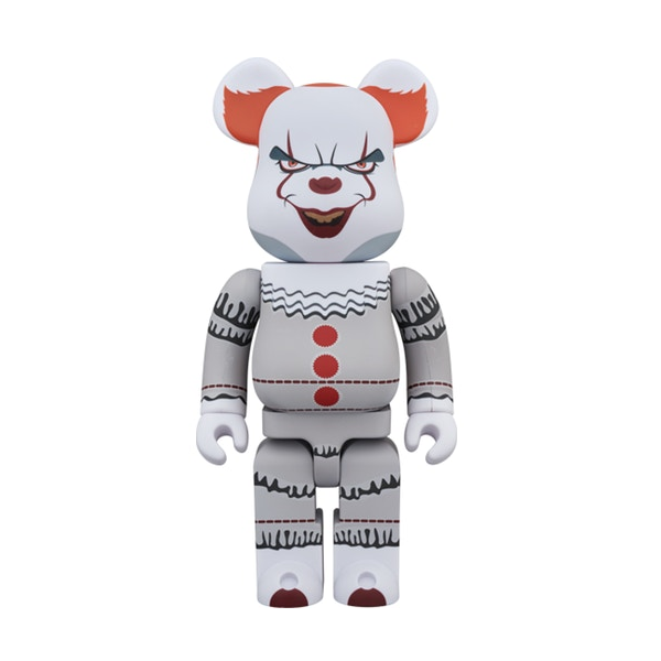 Bearbrick IT Pennywise 400% Collectible Vinyl Figure - Horror Movie Merchandise for Display & Gifts - Perfect for Halloween Decor, Anime Fans & Toy Collectors
