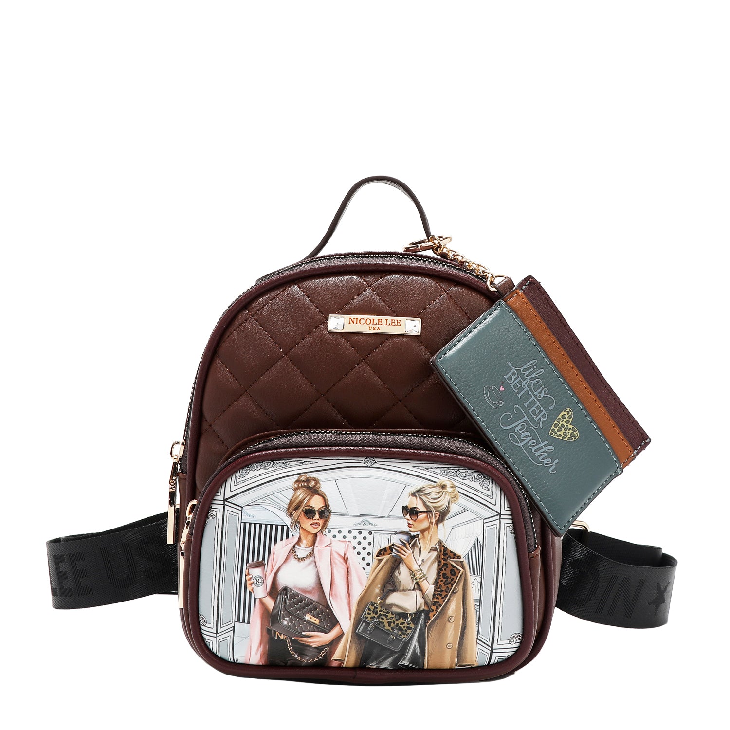2 Piece Gift Set - Mini Backpack & Card Holder Wallet for Women | Perfect for Travel, Shopping & Daily Use