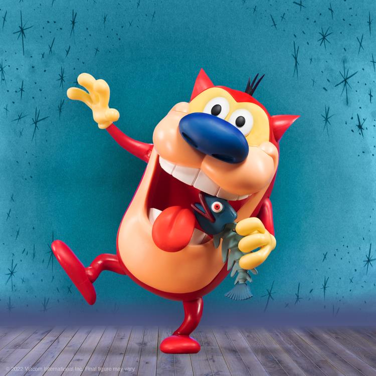 The Ren & Stimpy Show ULTIMATES! Stimpy Action Figure - Collectible Cartoon Character Toy for Fans & Nostalgic Gift for 90s Animation Lovers